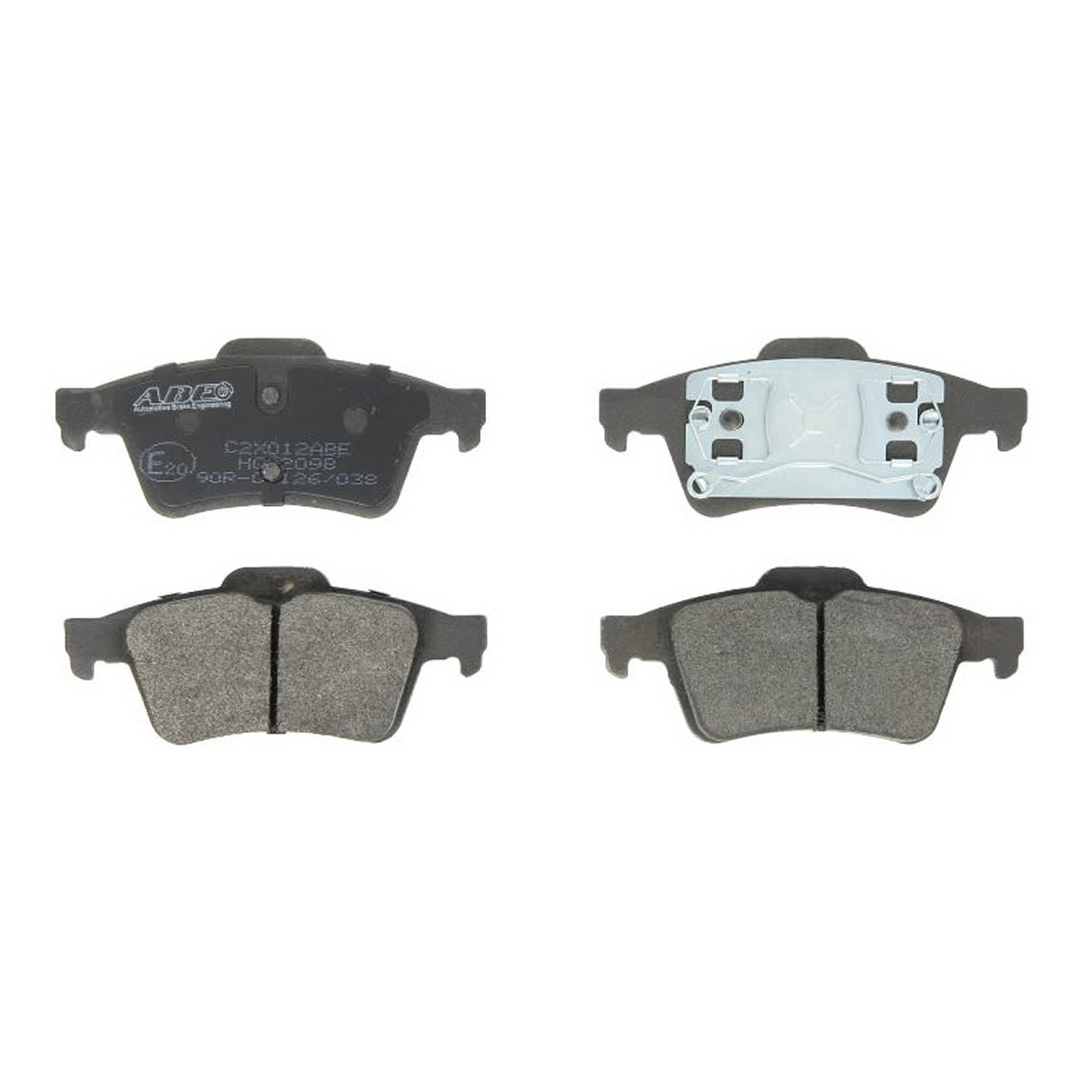 Комплект гальмівних колодок задн , FORD C-MAX II, ECOSPORT, FOCUS II, FOCUS III, GRAND C-MAX, KUGA II, TOURNEO CONNECT, TRANSIT CONNECT, NISSAN PRIMERA, RENAULT ESPACE IV 1.5-3.5 09.00-