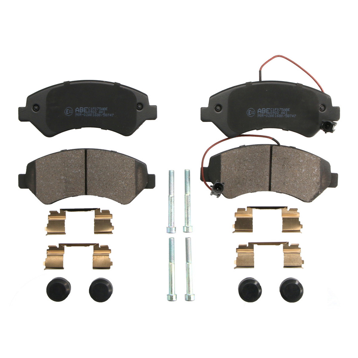Комплект гальмівних колодок передн , DS DS 3, CITROEN DS3, JUMPER III, XSARA, FIAT DUCATO, OPEL MOVANO C, PEUGEOT 2008 I, 206, 207, BOXER, PARTNER ORIGIN 1.4D-Electric 04.00-