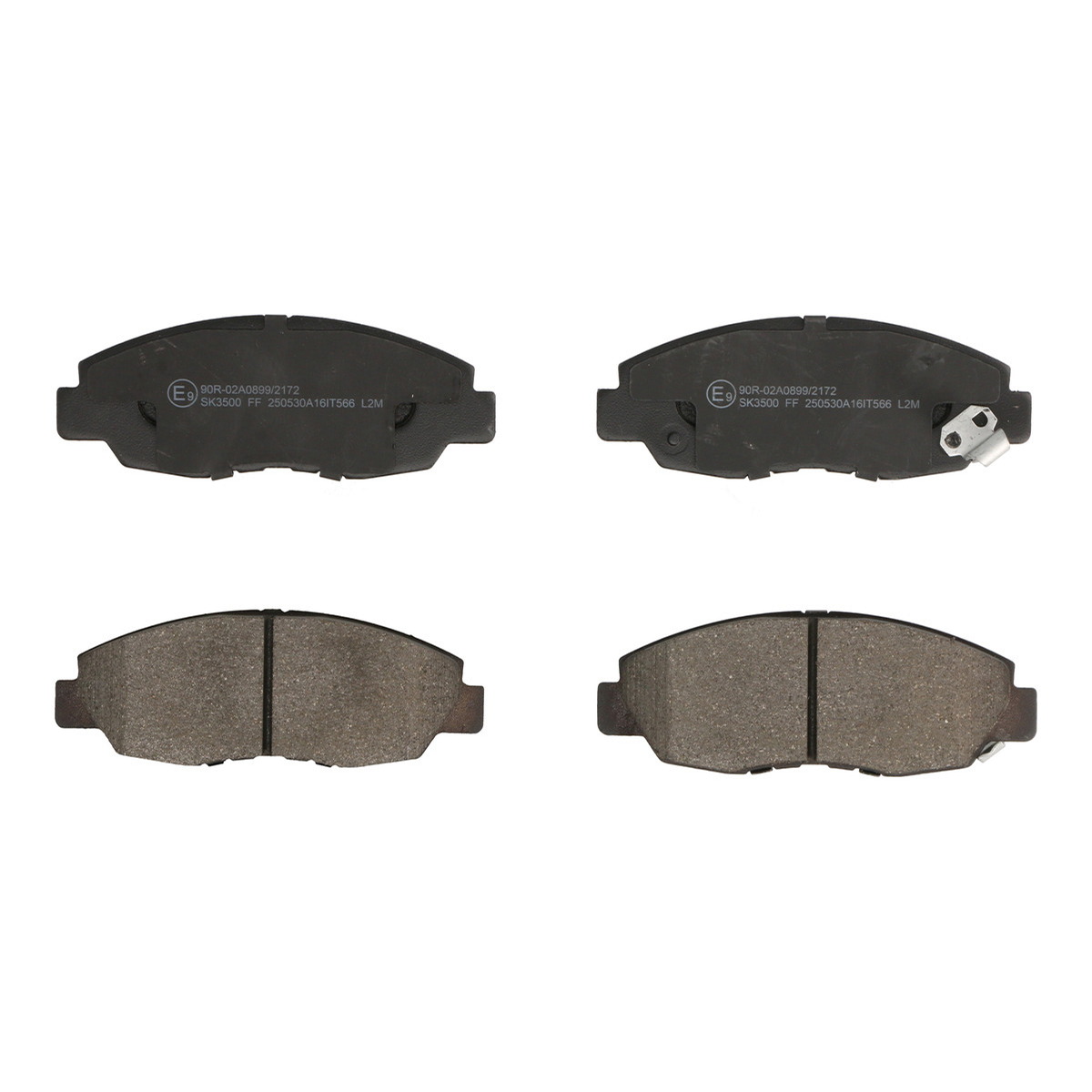 Комплект гальмівних колодок передн , HONDA ACCORD IV, ACCORD V, ACCORD VI, CIVIC IX, CIVIC VIII, CR-V I, ODYSSEY 1.3-3.5 01.90-12.16