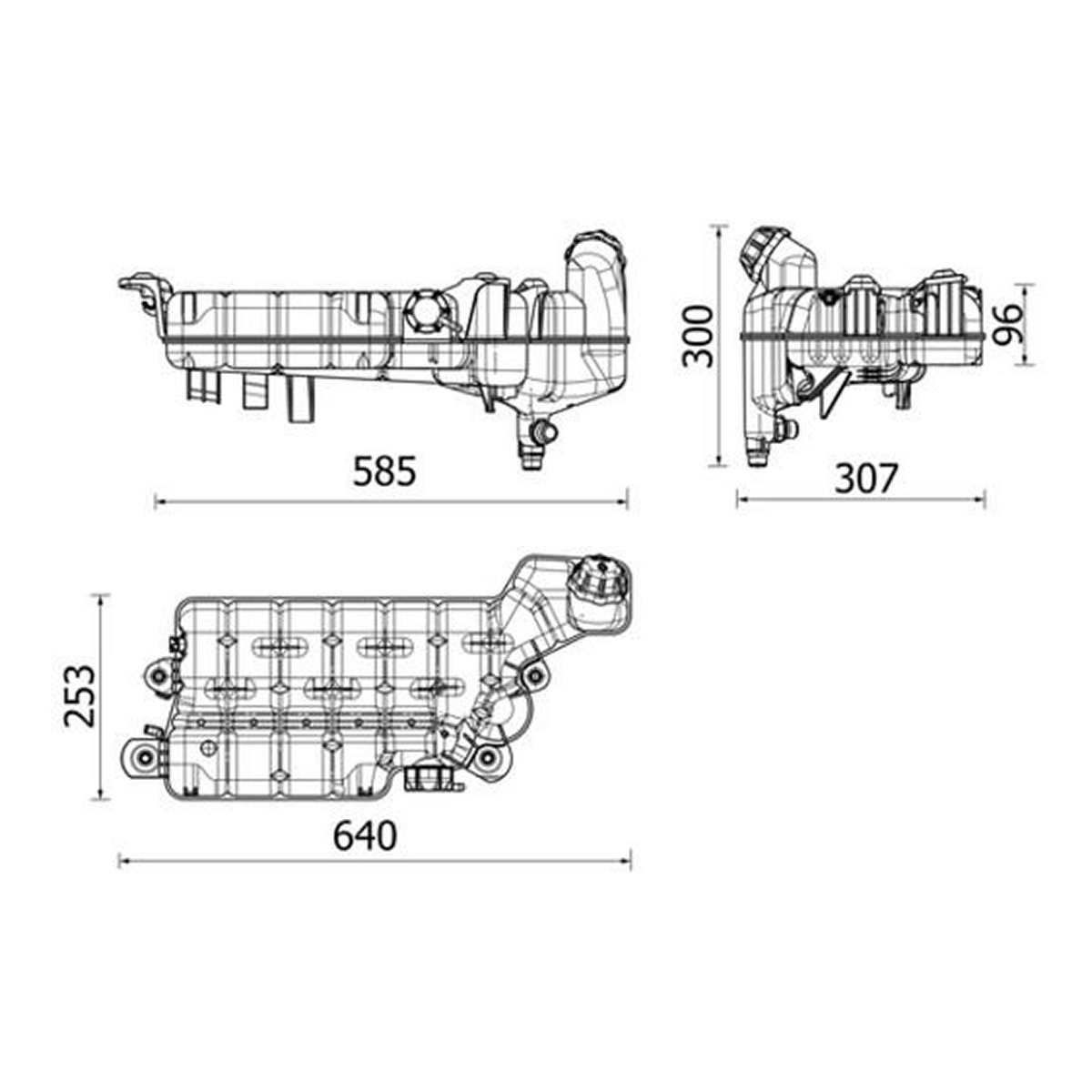 Розширювальний бачок охолоджуючої рідини MAN TGL I, TGM I D0834LFL40-D0836LFLAQ 01.04-12.23 фото 6