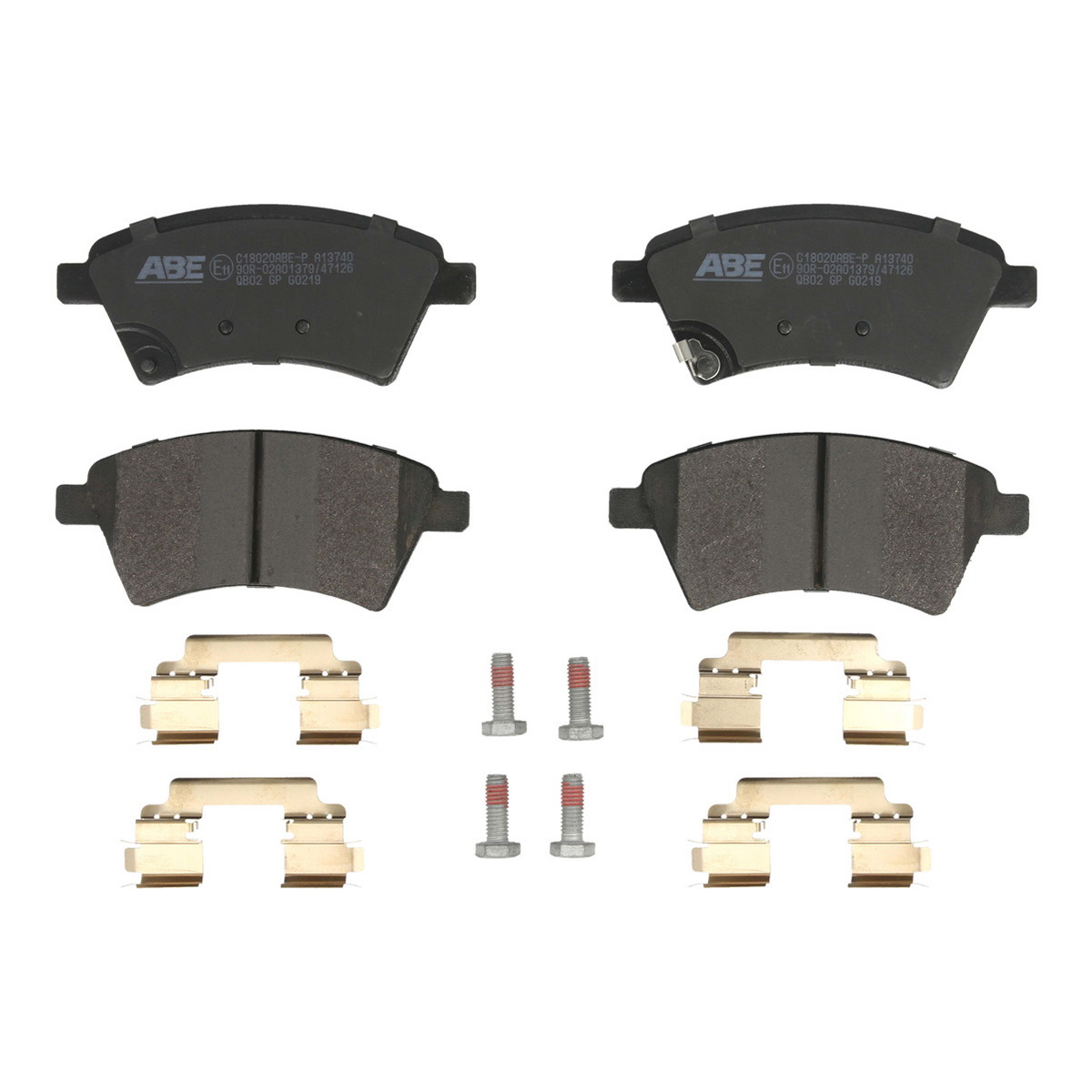 Комплект гальмівних колодок передн , FIAT SEDICI, NISSAN JUKE, TIIDA, RENAULT LATITUDE, SUZUKI SX4 1.5-2.0D 05.04-