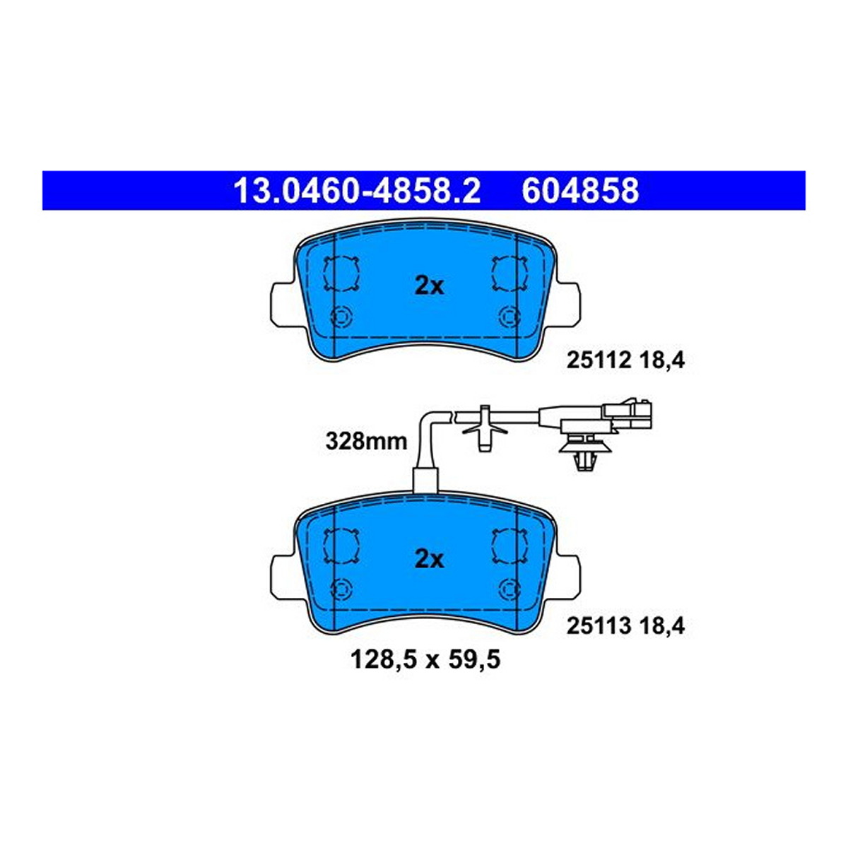 Комплект гальмівних колодок задн , NISSAN INTERSTAR, NV400, OPEL MOVANO B, RENAULT MASTER III 2.3D/Electric 02.10- фото 4