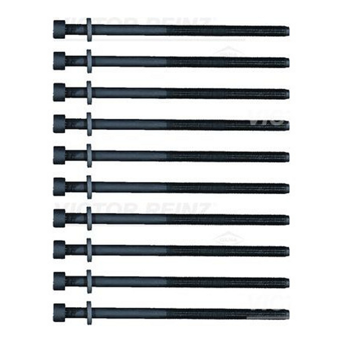 Комплект болтів з головкою системи TORX з чорного металу