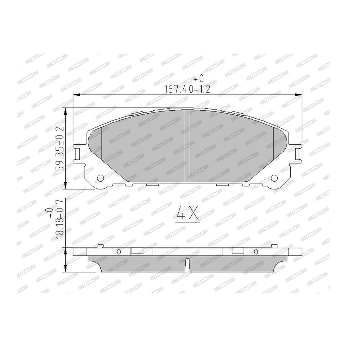 Комплект гальмівних колодок передн , LEXUS ES, NX, NX II, RX, TOYOTA ALPHARD / VELLFIRE, CAMRY, HIGHLANDER, HIGHLANDER / KLUGER, RAV 4 III, RAV 4 IV, RAV 4 V, SIENNA 2.0-3.5H 05.07- фото 4