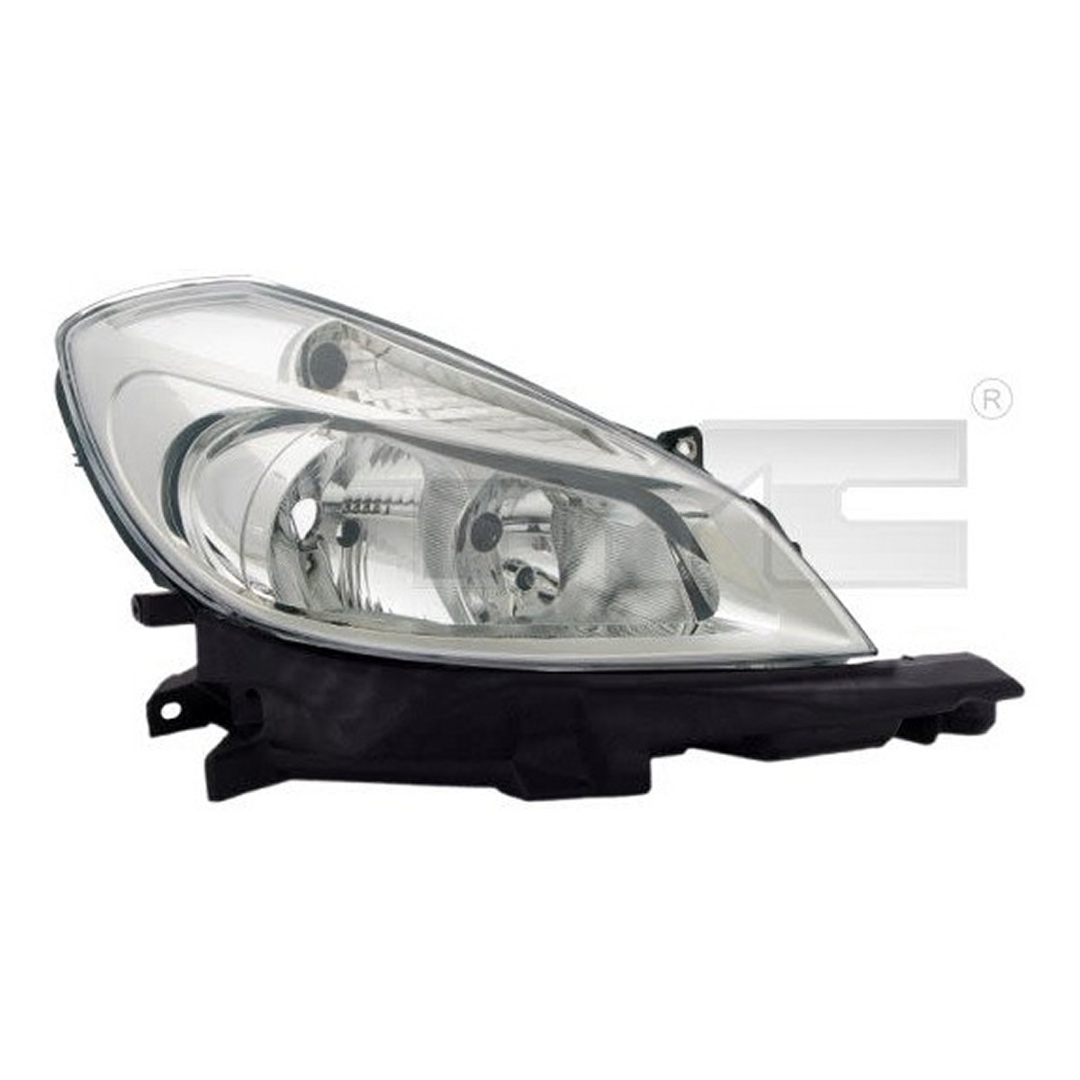 Фара лів (H7/H7, електричн, з мотором, колір відбивача: хром) RENAULT CLIO III Ph I 05.05-05.09 фото 4