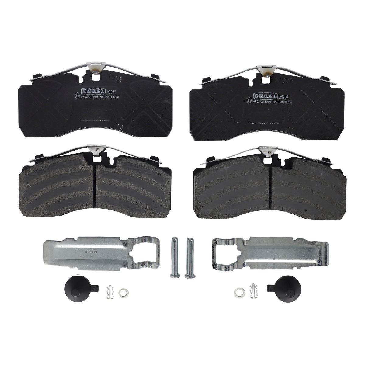 Комплект гальмівних колодок задн/передн , DAF LF 45, LF 55, SB, IVECO EUROCARGO I-III, EUROCARGO IV, EUROCARGO V, EUROFIRE II, MAN M 2000 L, M 2000 M, TGA, TGM I, TGM II 10.5D-Electric 01.72- фото 4