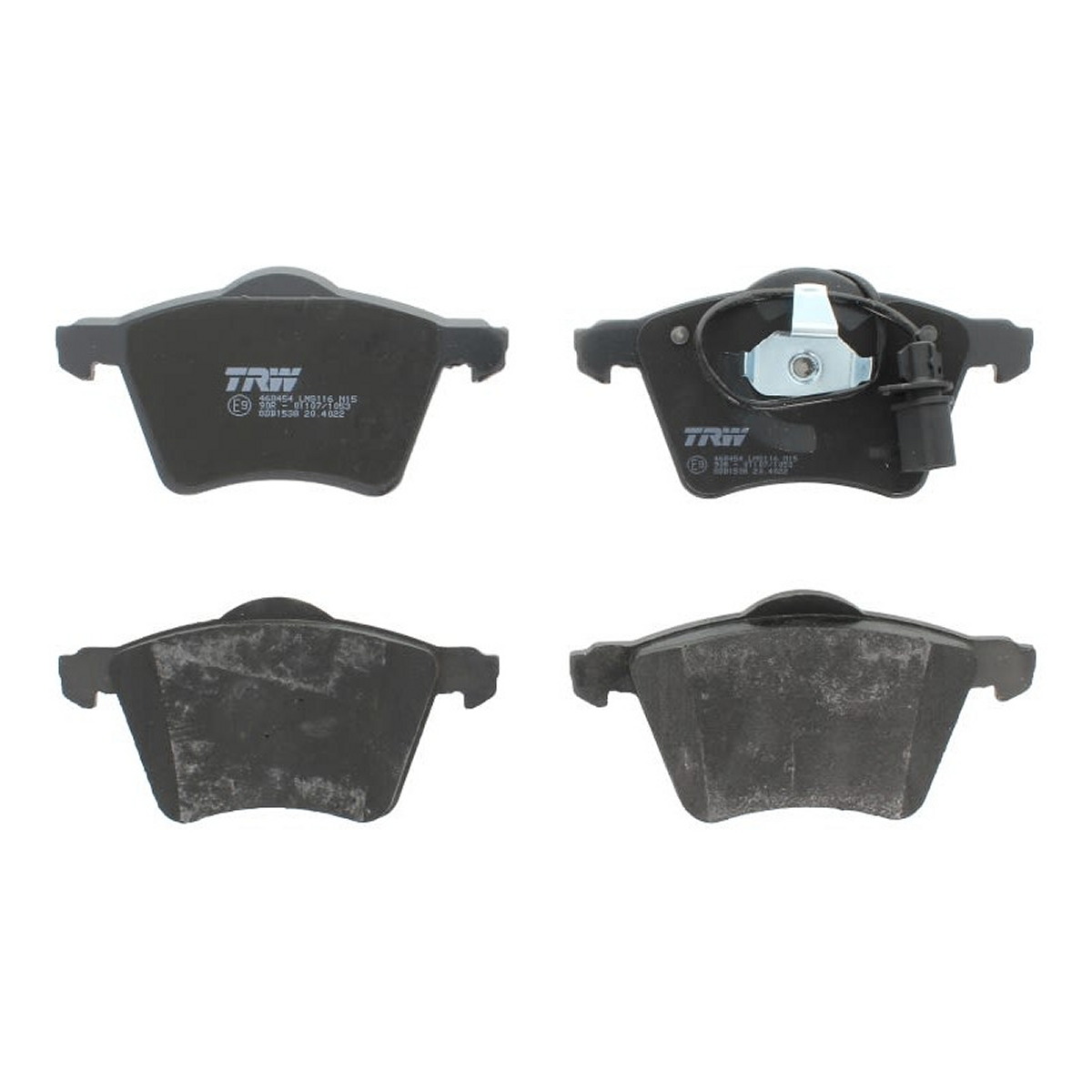 Комплект гальмівних колодок передн , FORD GALAXY I, GALAXY MK I, SEAT ALHAMBRA, VW SHARAN 1.8-2.8 03.95-03.10