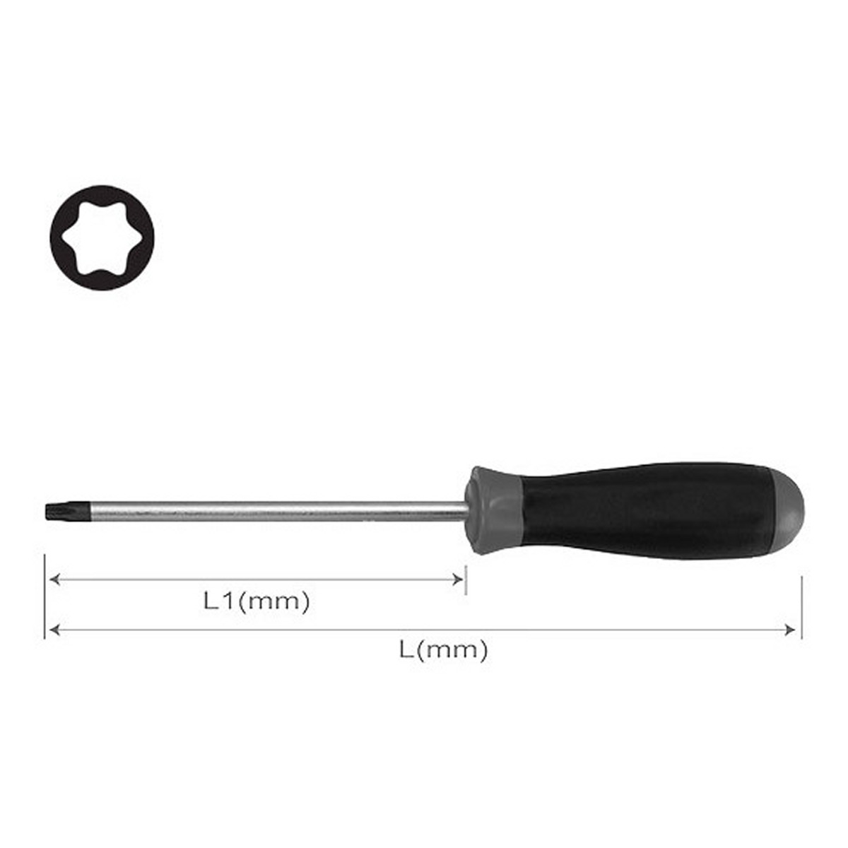 Викрутка (викрутка torx) TORX, розмір: T10, довжина: 75 мм, довжина 2: 162 мм фото 5