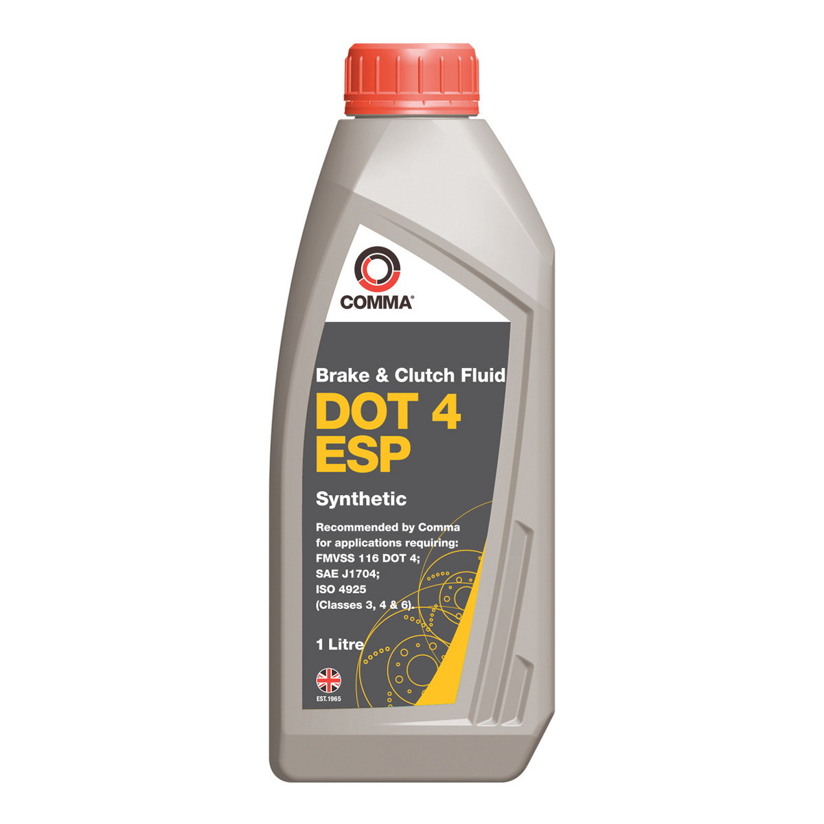 Гальмівна рідина DOT4, ESP (1L) [сухість: 265°C, вологість: 170°C, в'язкість: 700мм²/с] SAE J1703, ISO/DIN 4925 фото 3