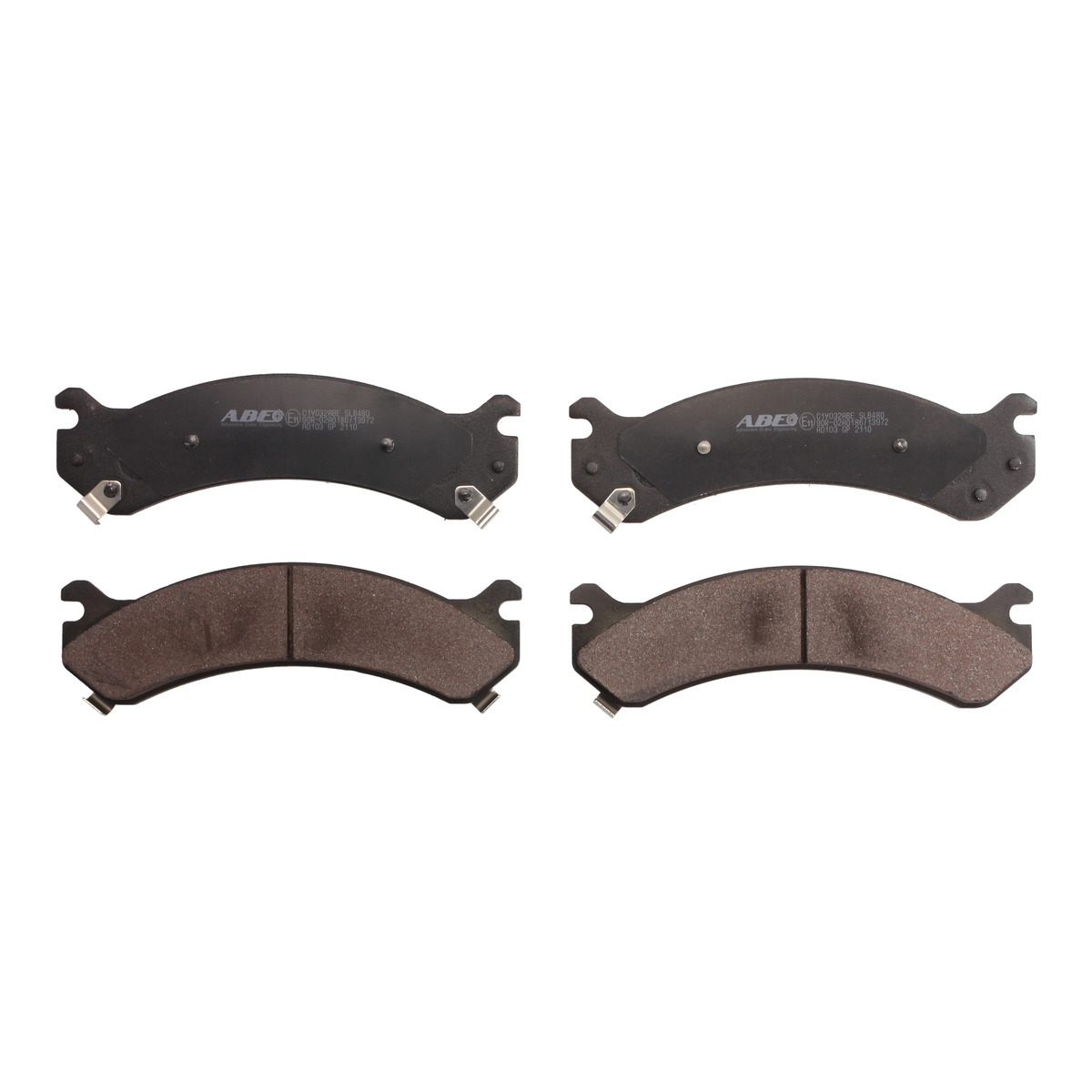 Комплект гальмівних колодок передн , CADILLAC DEVILLE, DTS, ESCALADE, CHEVROLET AVALANCHE, AVALANCHE 1500, EXPRESS, SILVERADO 1500, SILVERADO 2500, SILVERADO 2500 HD 4.3-8.1 10.98-