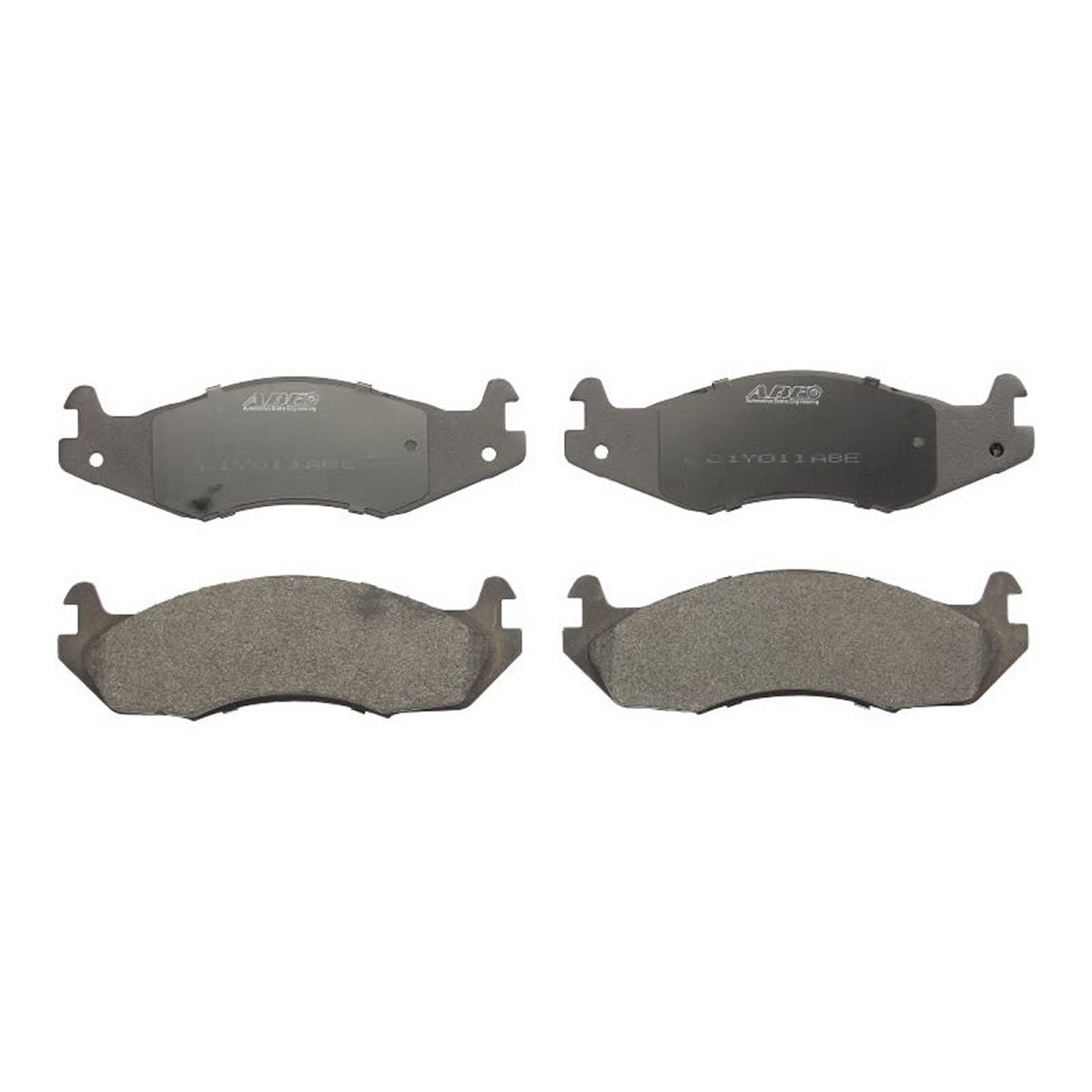 Комплект гальмівних колодок передн , CHEVROLET CAPRICE, HUMMER HUMMER H1, JEEP CHEROKEE, CJ5 - CJ8, COMANCHE, GRAND WAGONEER, WRANGLER I 2.0-6.5D 01.72-12.04