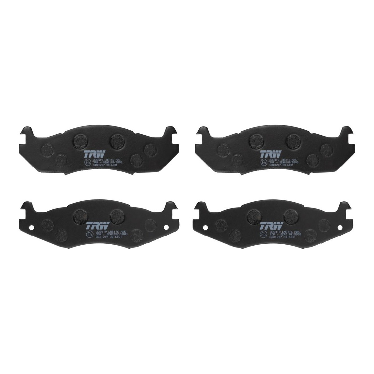 Комплект гальмівних колодок передн , CHEVROLET CAPRICE, HUMMER HUMMER H1, JEEP CHEROKEE, CJ5 - CJ8, COMANCHE, GRAND WAGONEER, WRANGLER I 2.1D-6.5D 09.79-12.04