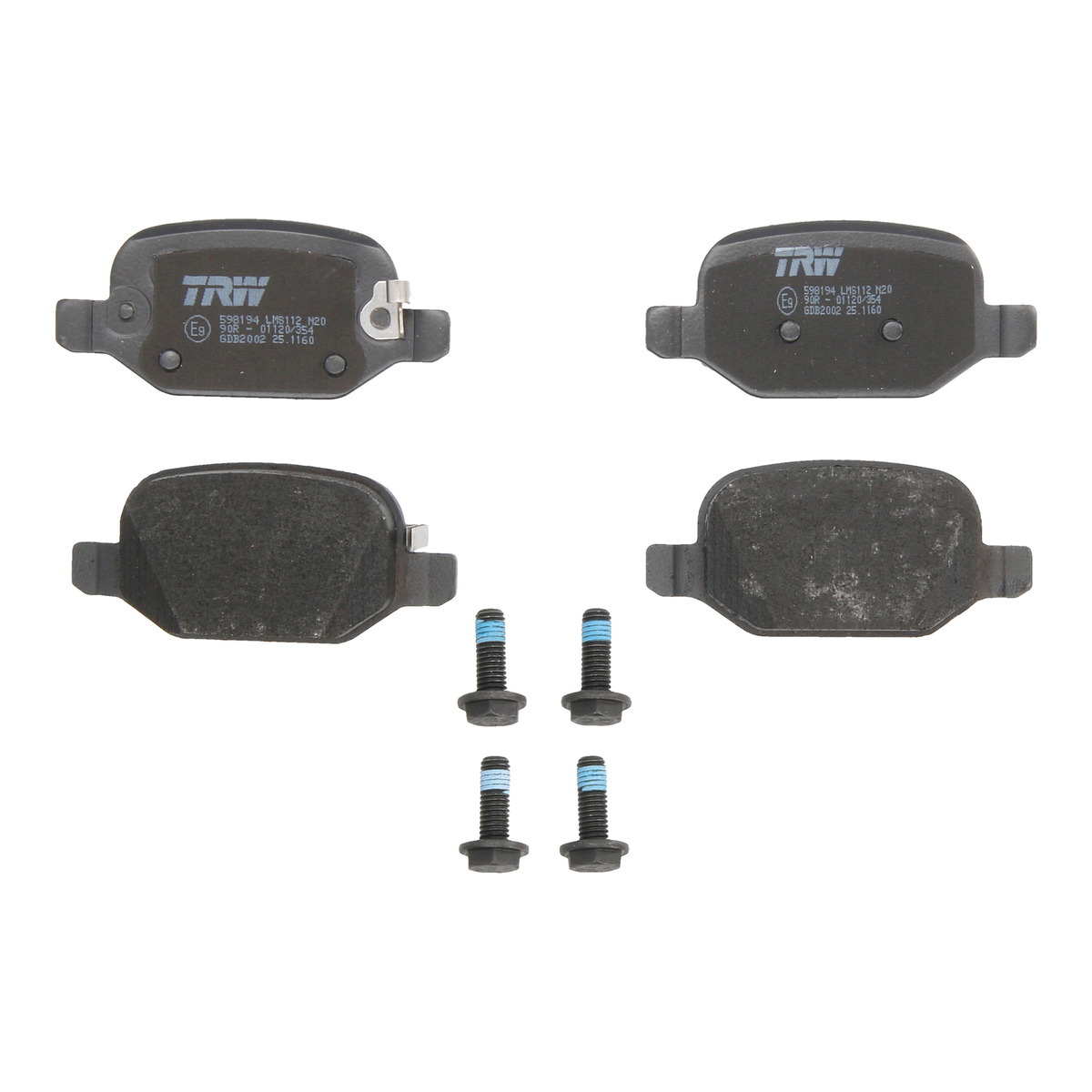 Комплект гальмівних колодок задн , FIAT 500, 500 C, 500L 0.9-1.6D 10.07- фото 10