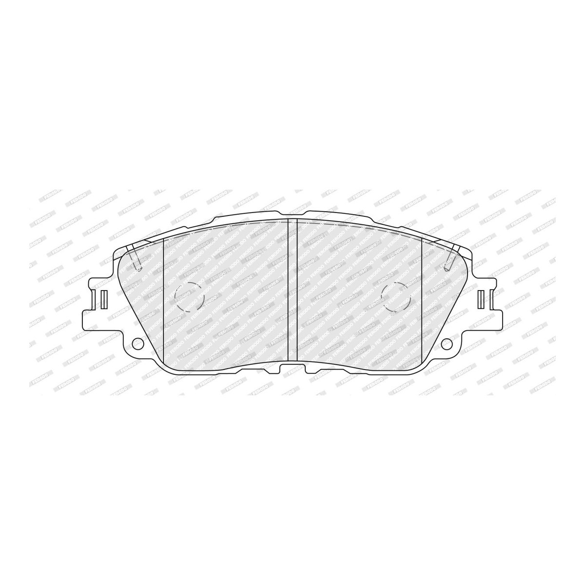 Комплект гальмівних колодок передн , LEXUS ES, UX, TOYOTA CAMRY, COROLLA CROSS, PRIUS, RAV 4 V 1.8H-Electric 08.17- фото 4