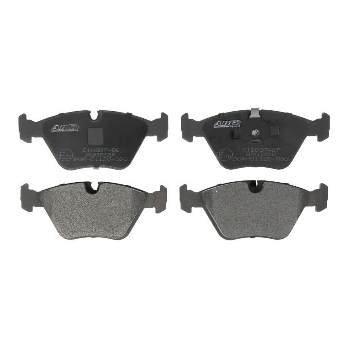 Комплект гальмівних колодок передн , BMW 3 (E30), 3 (E36), 3 (E46), 5 (E28), 5 (E34), 7 (E32), 7 (E65, E66, E67), X3 (E83), Z3 (E36), Z4 (E85), Z4 (E86), MG ZT, ZT- T 1.8-5.0 03.85-12.11