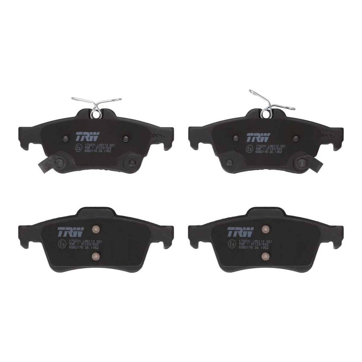 Комплект гальмівних колодок задн , CADILLAC CTS, FORD FOCUS III, FOCUS IV, KUGA III, NISSAN PRIMERA 1.5-3.6 12.01- фото 5