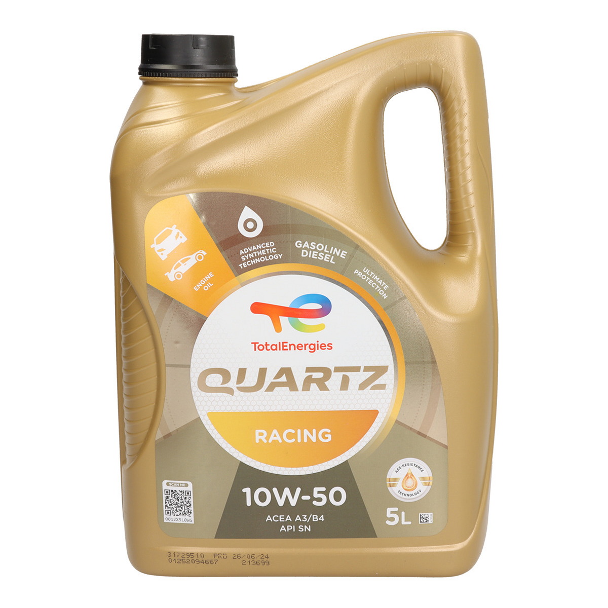 Моторна олива Quartz (5L) 10W50 ,API CF, SN, ACEA A3, B4, CITROEN SPORT, PEUGEOT SPORT фото 4