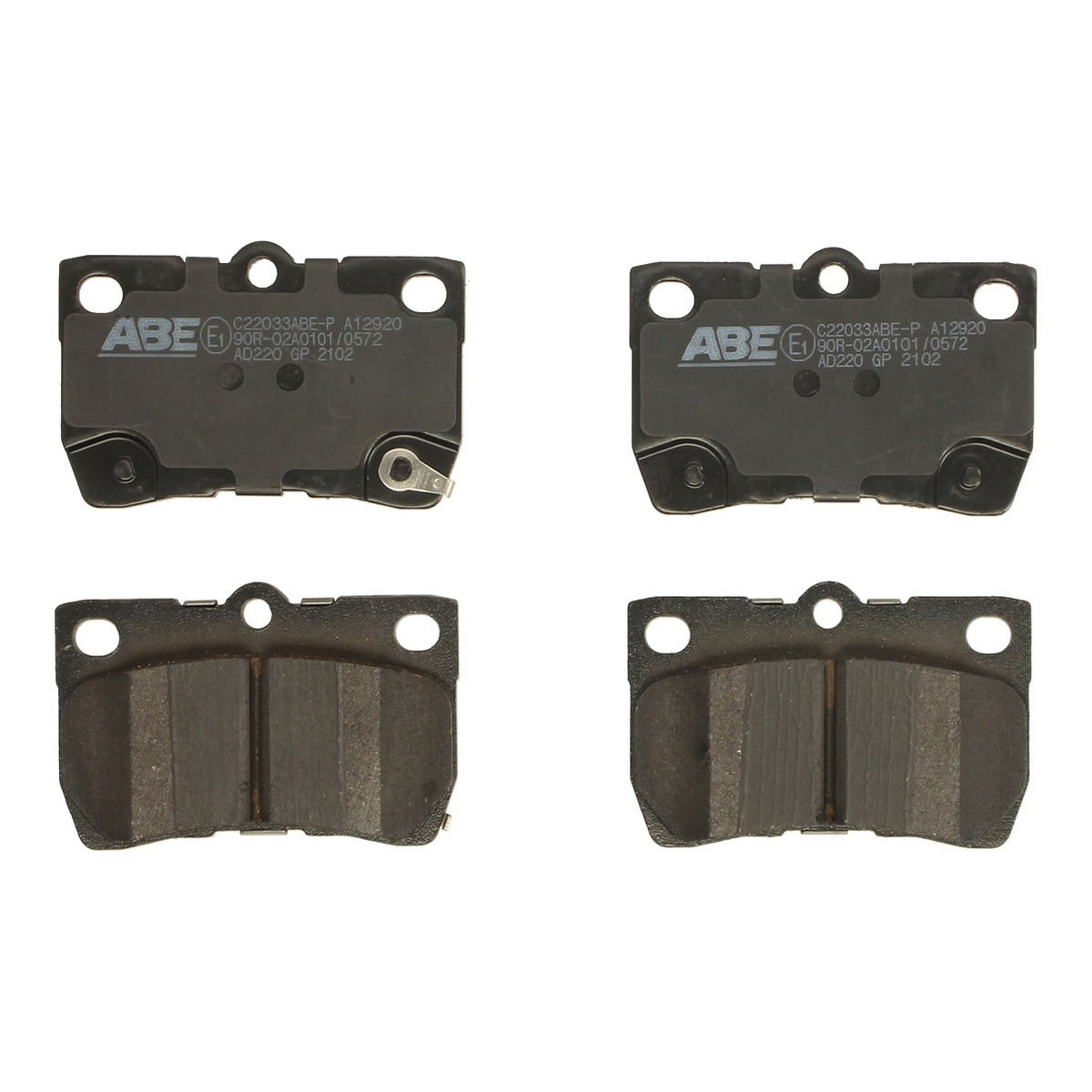 Комплект гальмівних колодок задн , LEXUS GS, IS C, IS II, IS III, TOYOTA CALDINA, CROWN, MARK II, MARK X I, MARK X II, OPA 1.8-4.6 08.96-
