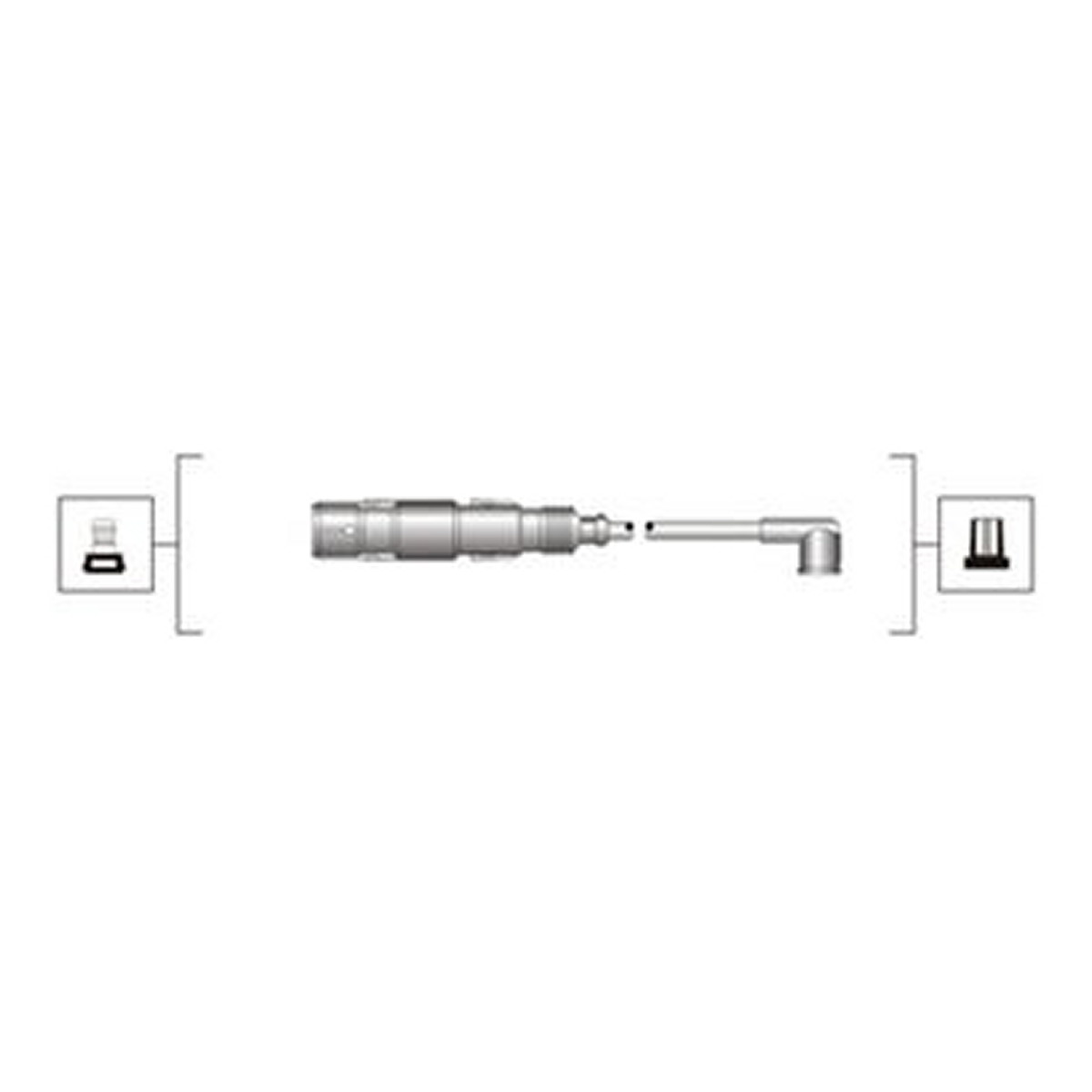 Комплект проводів запалювання MAZDA 323 S IV, SEAT AROSA, VW POLO 1.0/1.4/1.6 06.89-09.01 фото 5