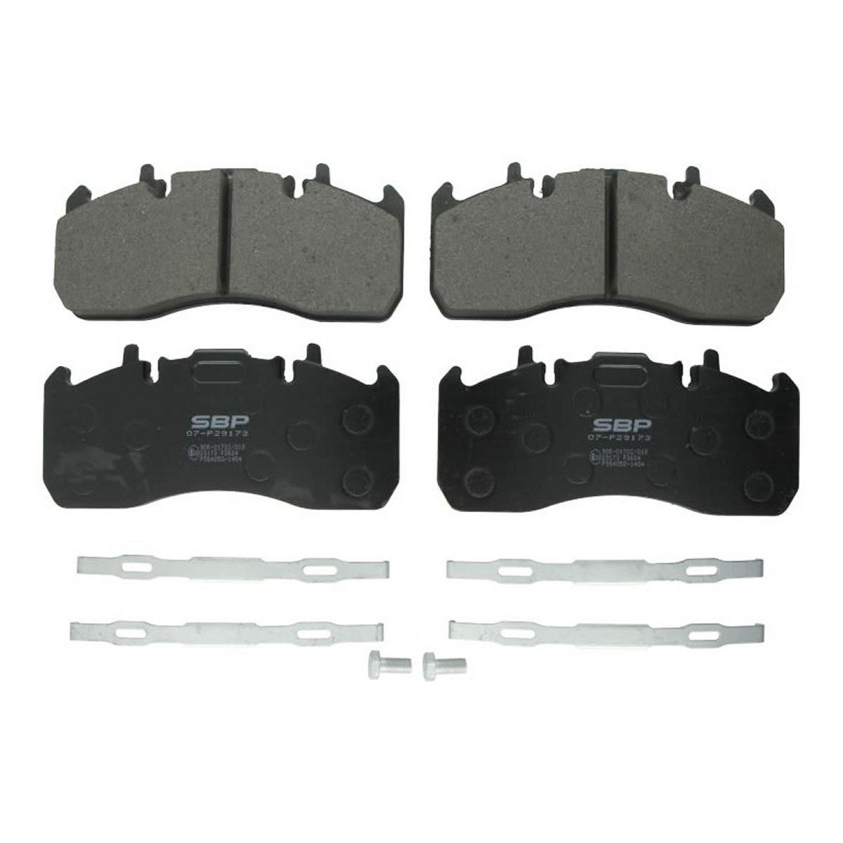 Комплект гальмівних колодок передн MERITOR ELSA 225-1 RVI C, D, MIDLUM, T, VOLVO FE, FE II, FH, FH II, FH III, FH12, FH16, FH16 II, FH16 III, FL II, FL III, FM, FM III D11A-330-MDS2043A 08.93-