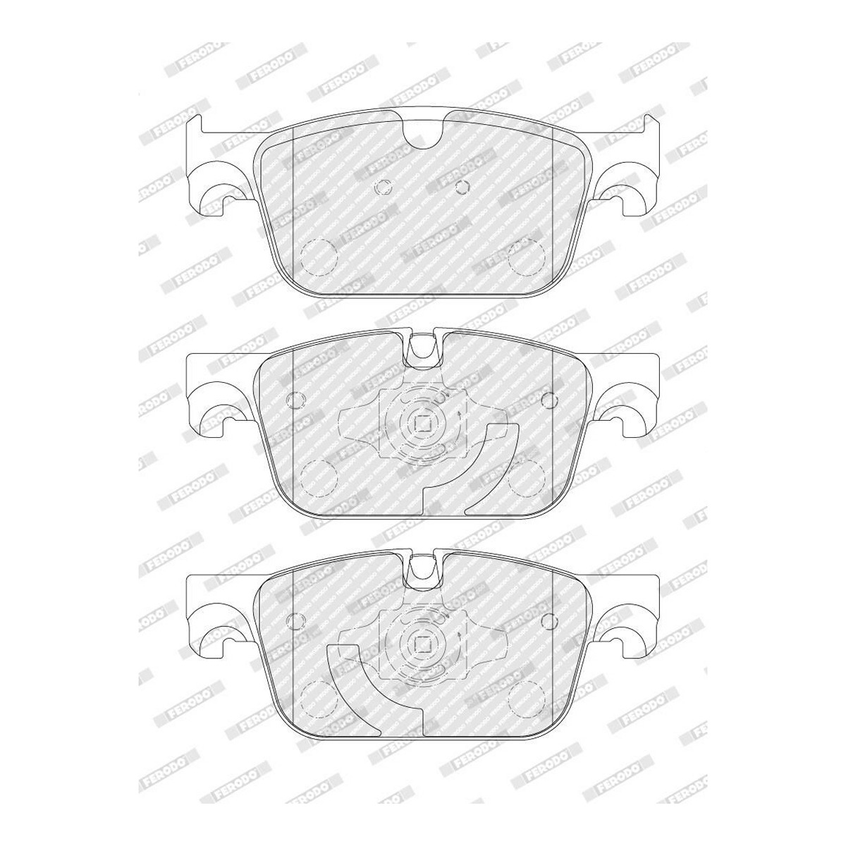 Комплект гальмівних колодок передн , VOLVO S60 III, S90 II, V60 II, V90 II, XC60 II 2.0-2.0H 03.16- фото 4