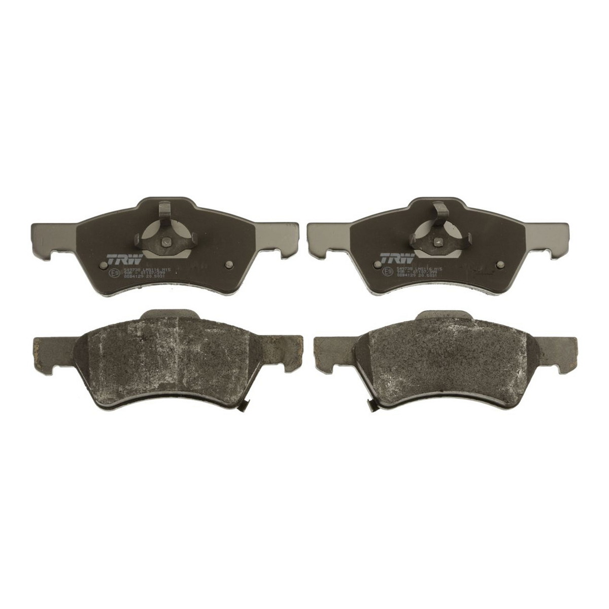 Комплект гальмівних колодок передн , CHRYSLER RAM VAN, VOYAGER III, VOYAGER IV, DODGE CARAVAN 2.0-3.8 01.95-07.09