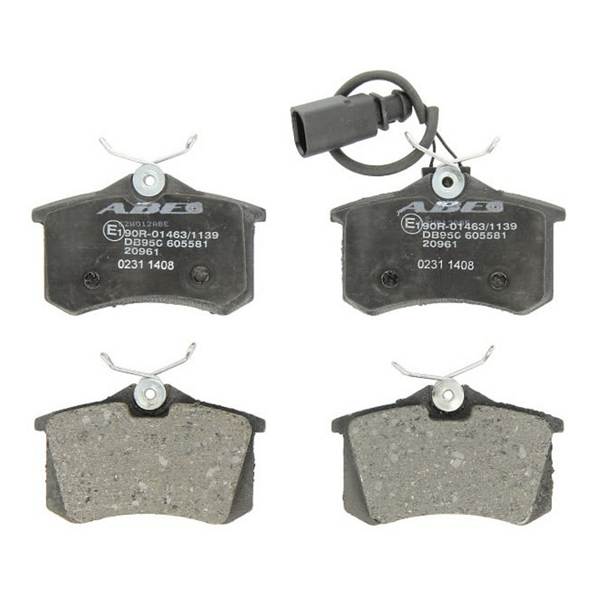 Комплект гальмівних колодок задн , DS DS 3, AUDI A4 B5, FORD GALAXY I, GALAXY MK I, SEAT ALHAMBRA, IBIZA IV, IBIZA IV SC, SKODA SCALA, VW BEETLE, CADDY III 1.0-Electric 07.90-