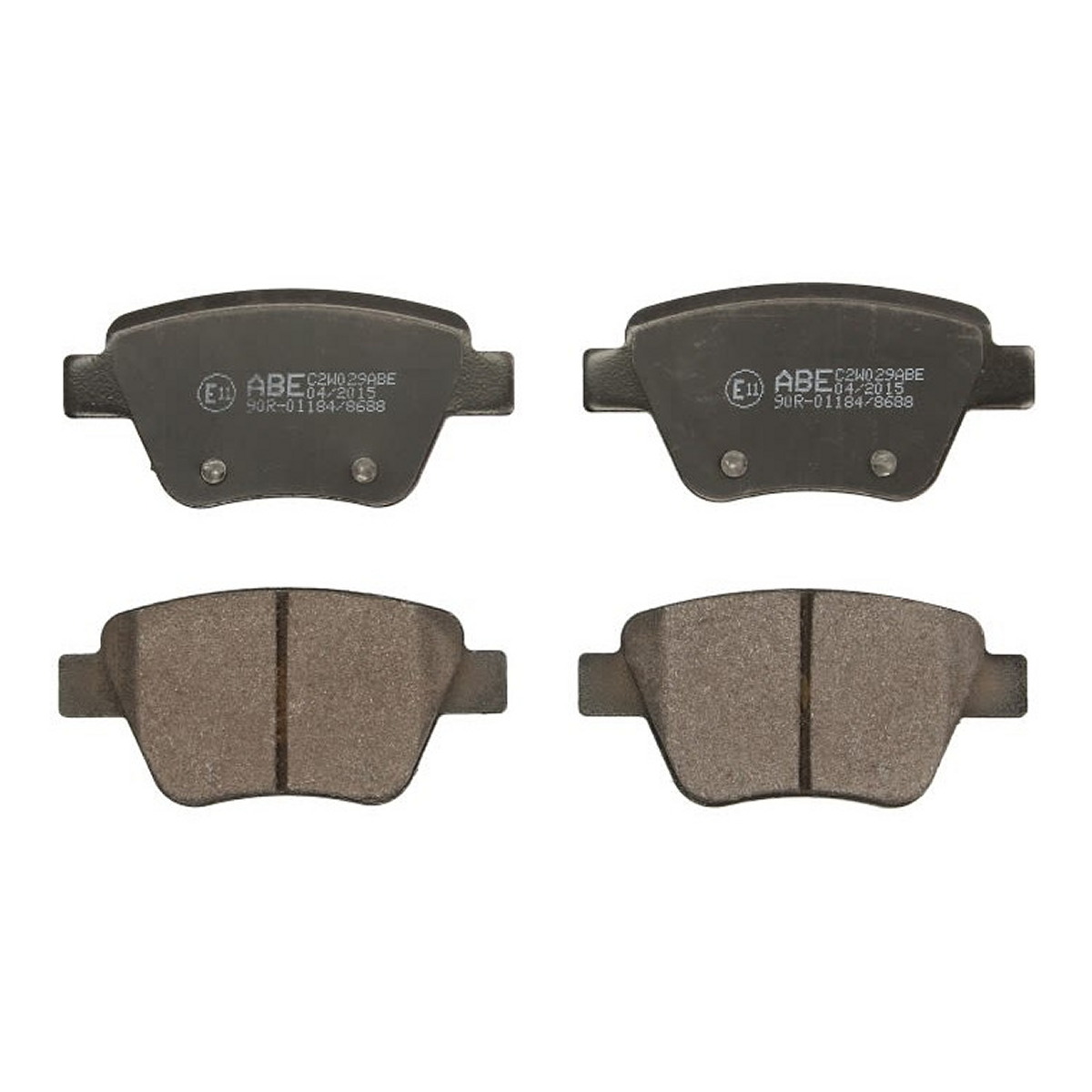 Комплект гальмівних колодок задн , AUDI A1, A3, SEAT ALTEA, ALTEA XL, LEON, SKODA OCTAVIA II, OCTAVIA III, SUPERB II, YETI, VW BEETLE, CADDY, CADDY III, EOS, GOLF IV 1.0-3.6 02.98-12.20