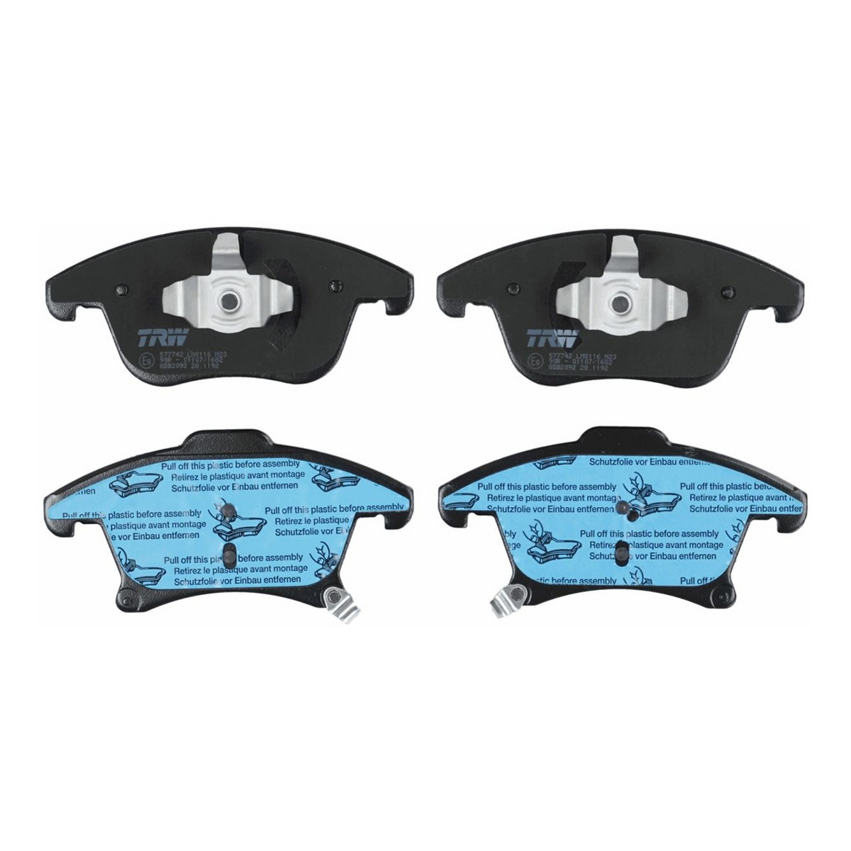 Комплект гальмівних колодок передн , FORD GALAXY III, GALAXY MK III, MONDEO V, S-MAX, FORD USA FUSION 1.0-2.7 09.12-04.23 фото 6