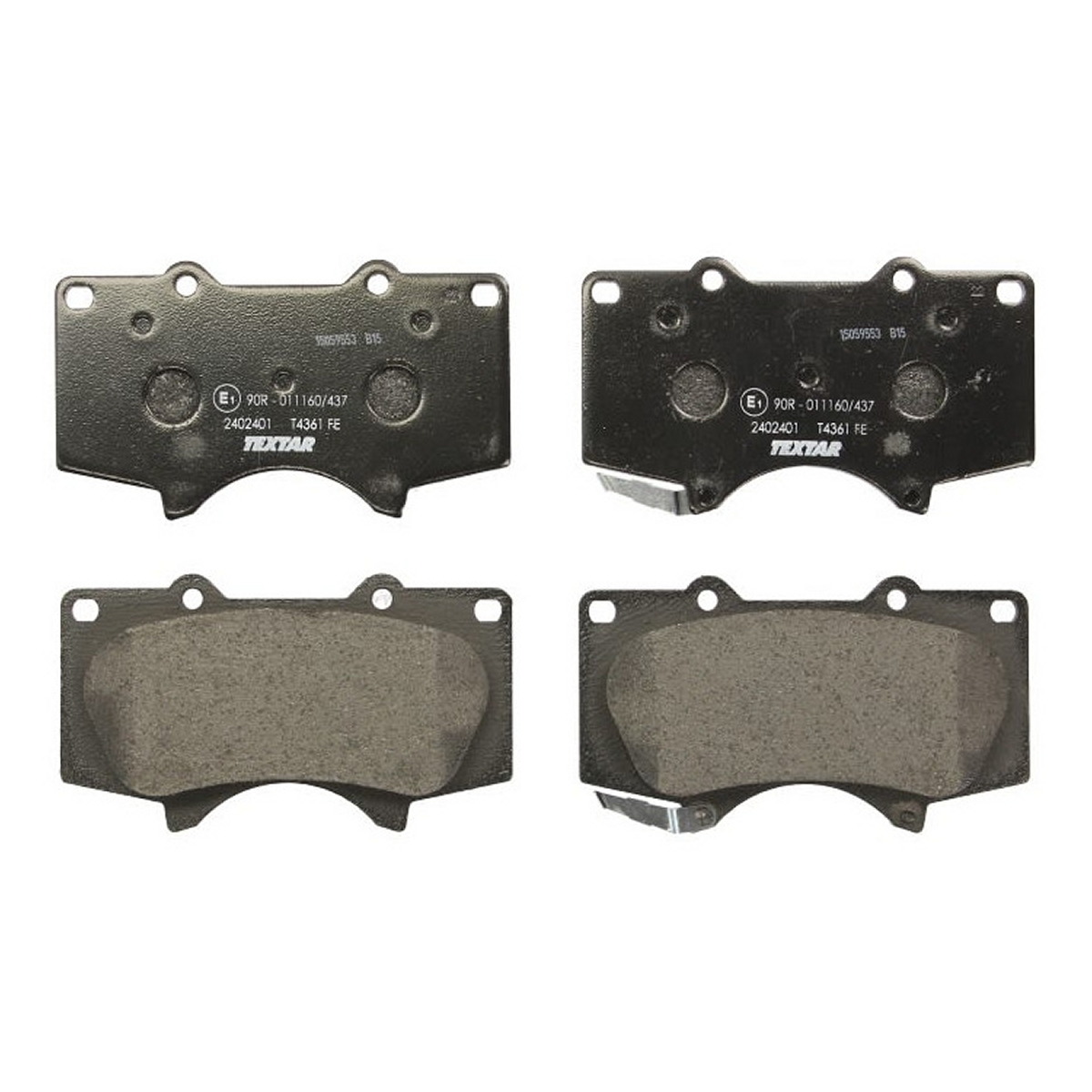 Комплект гальмівних колодок передн , LEXUS GX, MITSUBISHI PAJERO IV, PAJERO SPORT II, TOYOTA 4 RUNNER IV, 4 RUNNER V, FJ CRUISER, FORTUNER, HILUX VII, HILUX VIII, LAND CRUISER 2.4D-4.7 02.99- фото 3