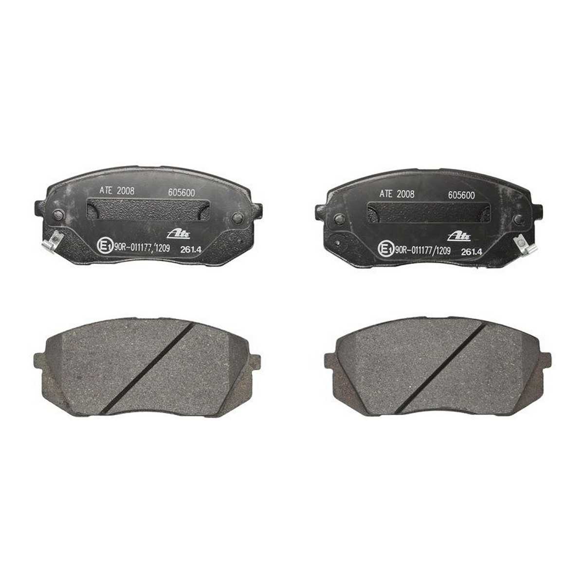 Комплект гальмівних колодок передн , HYUNDAI I40 I, I40 I CW, IX35, SONATA VII, TUCSON, KIA CADENZA I, CADENZA II, CARENS III, OPTIMA, SOUL II, SPORTAGE II, SPORTAGE III 1.6-Electric 09.04- фото 4