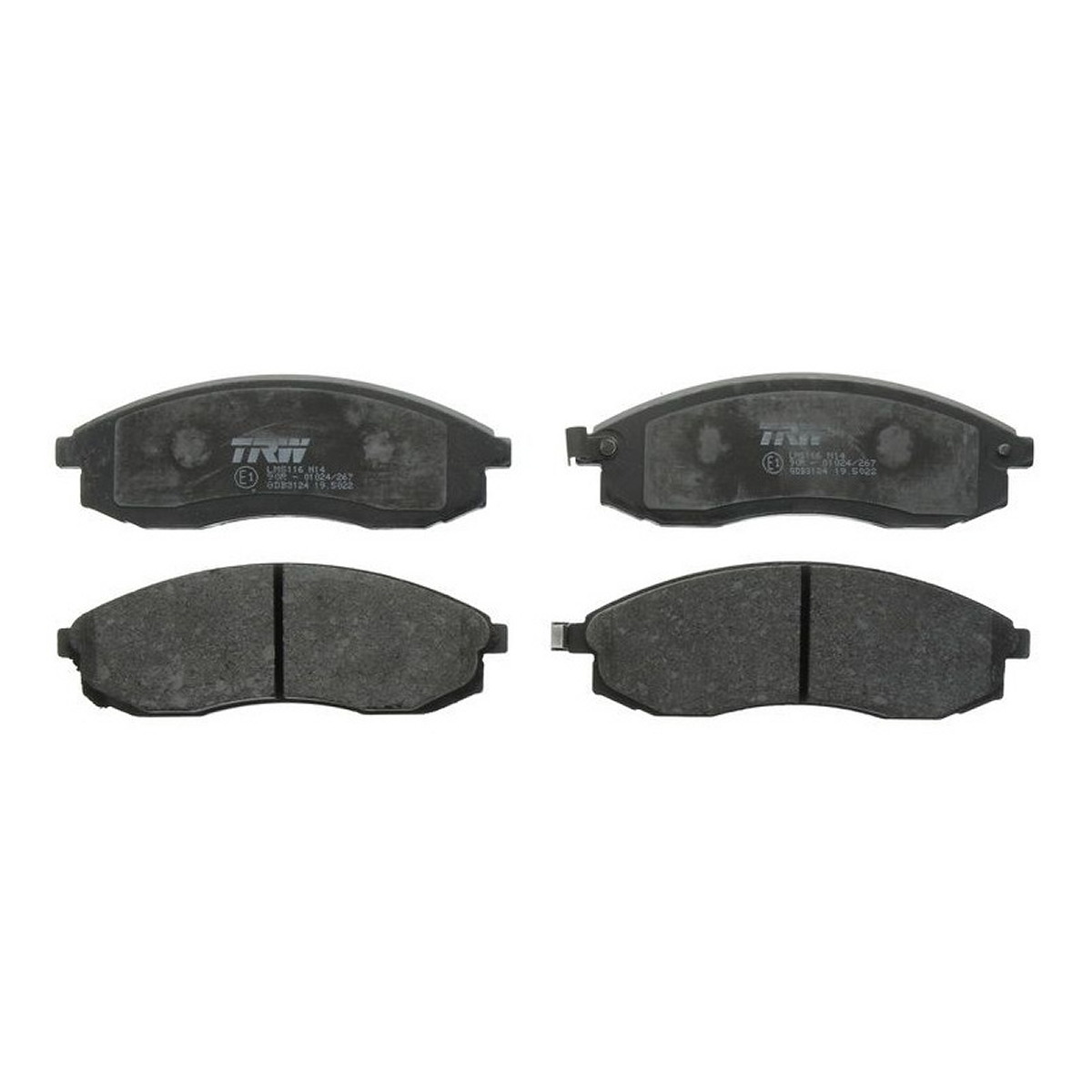 Комплект гальмівних колодок передн , MITSUBISHI L200, NISSAN MAXIMA / MAXIMA QX IV 2.0-3.0 01.95-12.07
