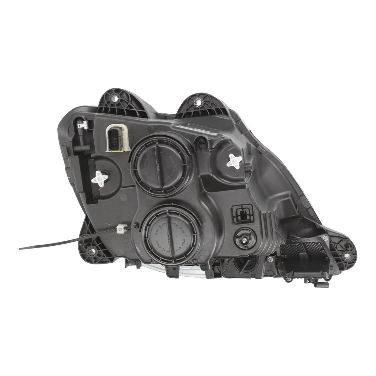 Фара лів (H1/H7/LED/PY21W, ручн, без мотора, колір відбивача: хром) DAF CF, XF 106 10.12- фото 3