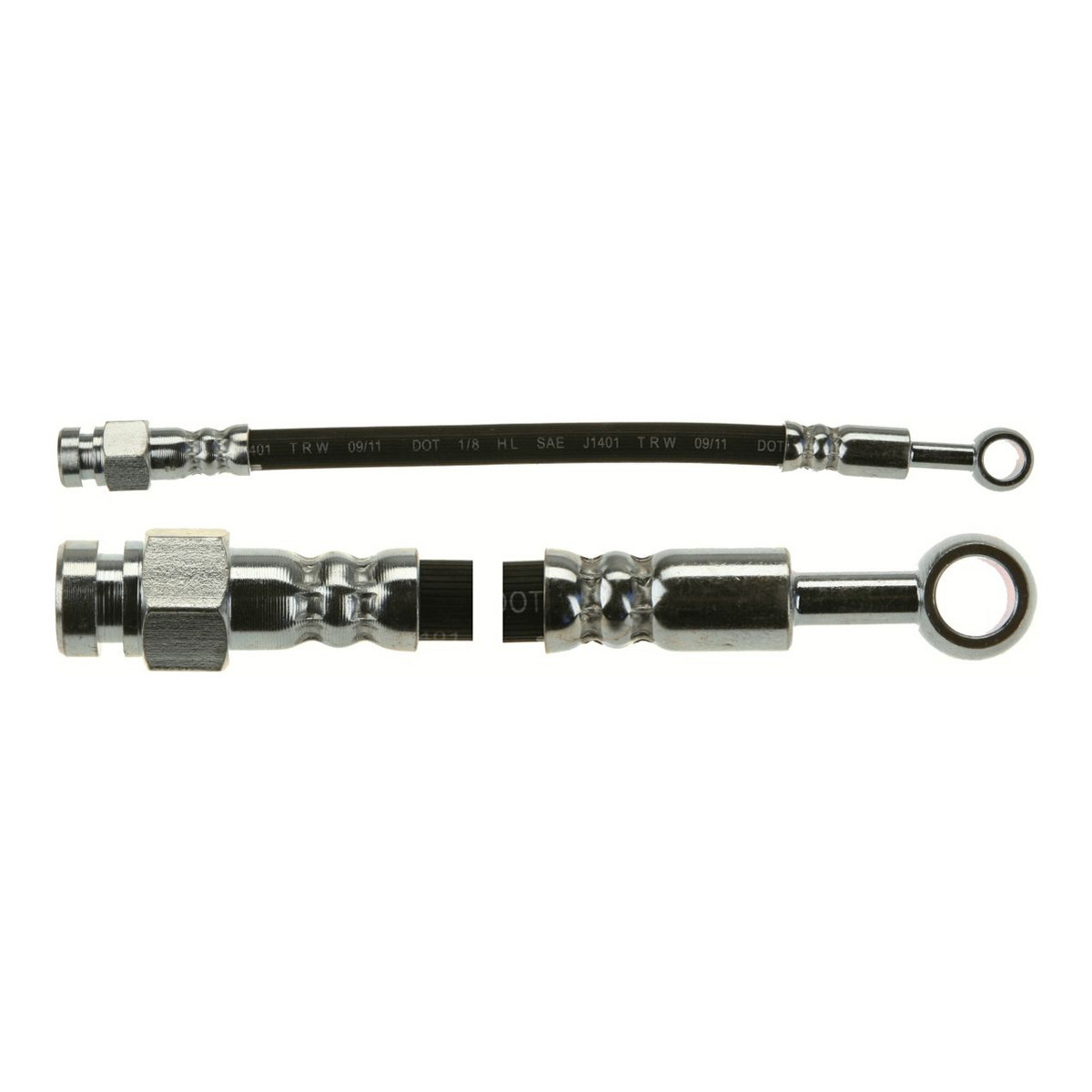 Гальмівний шланг гнучкий задн лів/прав (довжина 244мм, M10x1/Banjo) KIA SORENTO I 2.4/2.5D/3.5 08.02-12.11