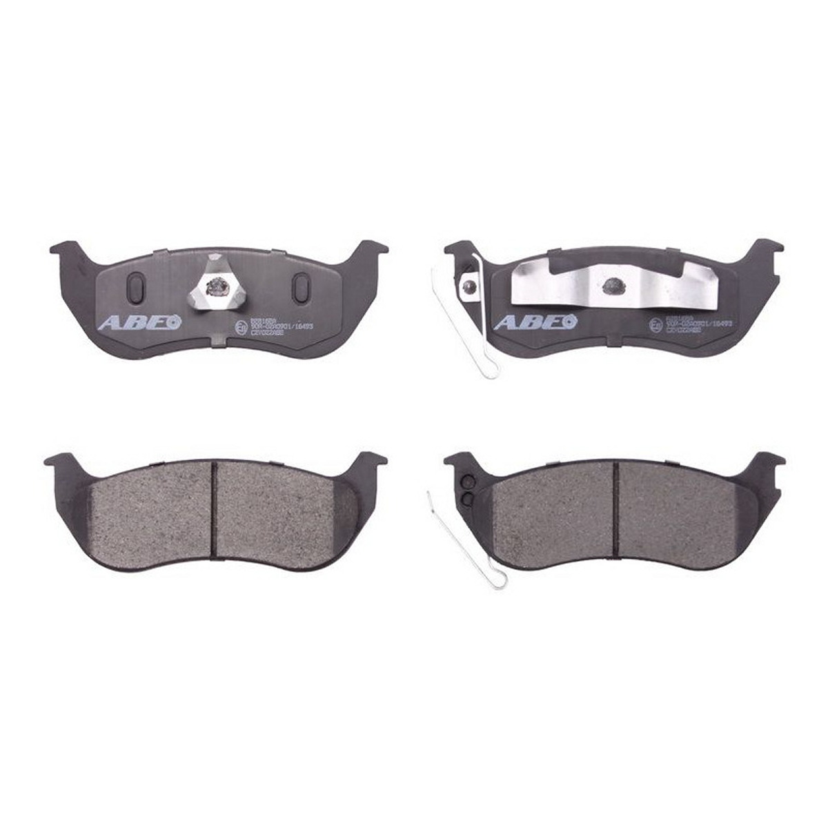 Комплект гальмівних колодок задн , CHRYSLER VOYAGER IV, JEEP CHEROKEE, LIBERTY, WRANGLER II 2.4-4.0 08.96-02.08