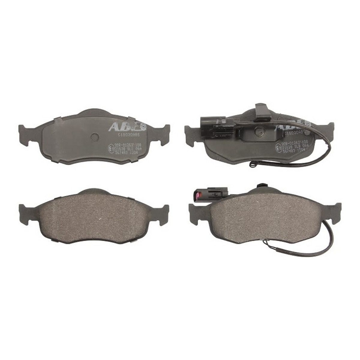 Комплект гальмівних колодок передн , FORD COUGAR, MONDEO I, MONDEO II, SCORPIO I, SCORPIO II, TRANSIT, FORD USA CONTOUR 1.6-2.9 09.86-12.01