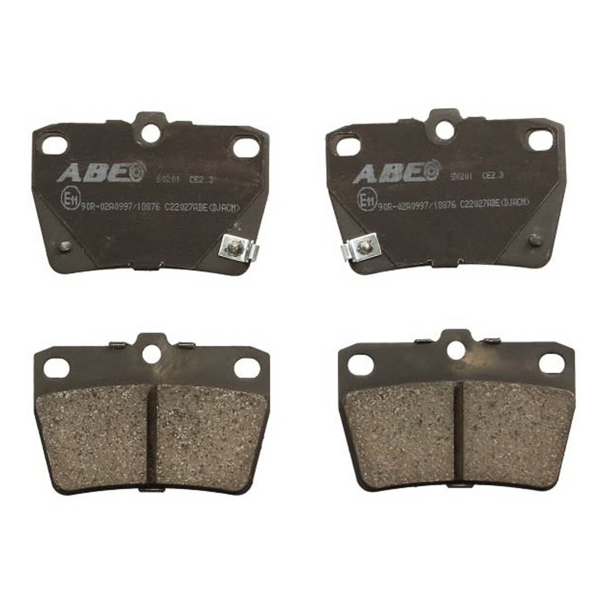 Комплект гальмівних колодок задн , CHERY TIGGO, TOYOTA RAV 4 I, RAV 4 II 1.6-2.4 01.94-10.16