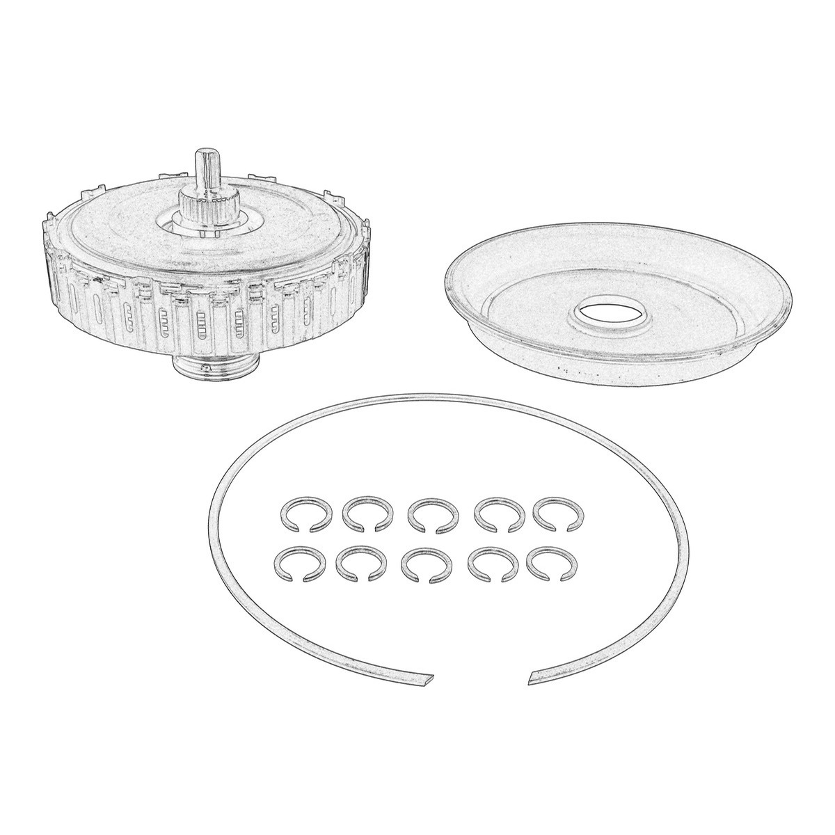 Ремонтний комплект АКПП AUDI A3, TT, SEAT ALTEA, ALTEA XL, LEON, TOLEDO III, SKODA OCTAVIA II, SUPERB II, YETI, VW BEETLE, CADDY III, CC B7, EOS, GOLF PLUS V, GOLF V, GOLF VI 1.4-3.2 02.01-12.17 фото 3