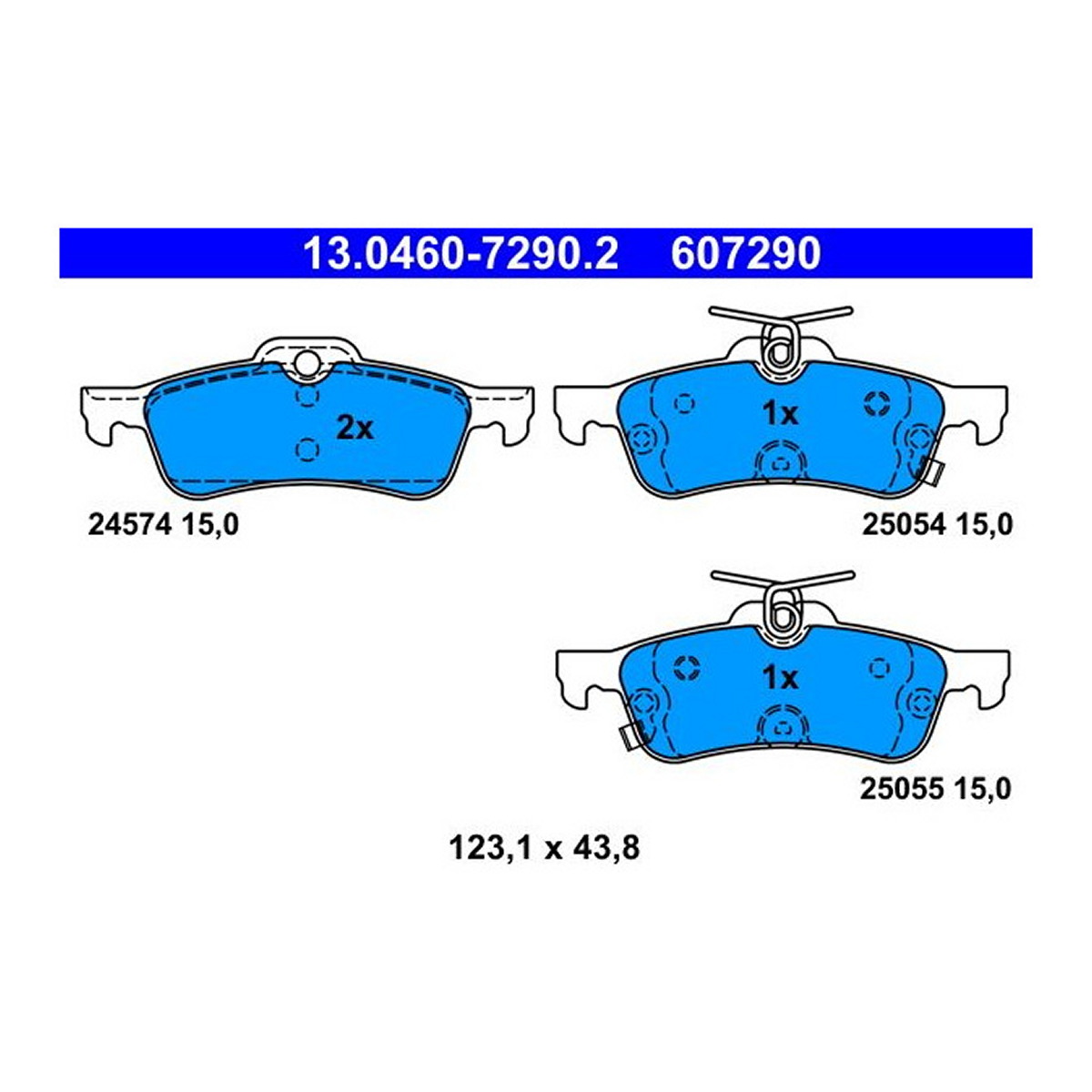 Комплект гальмівних колодок задн , HONDA CIVIC IX 1.4-2.4 02.12- фото 4
