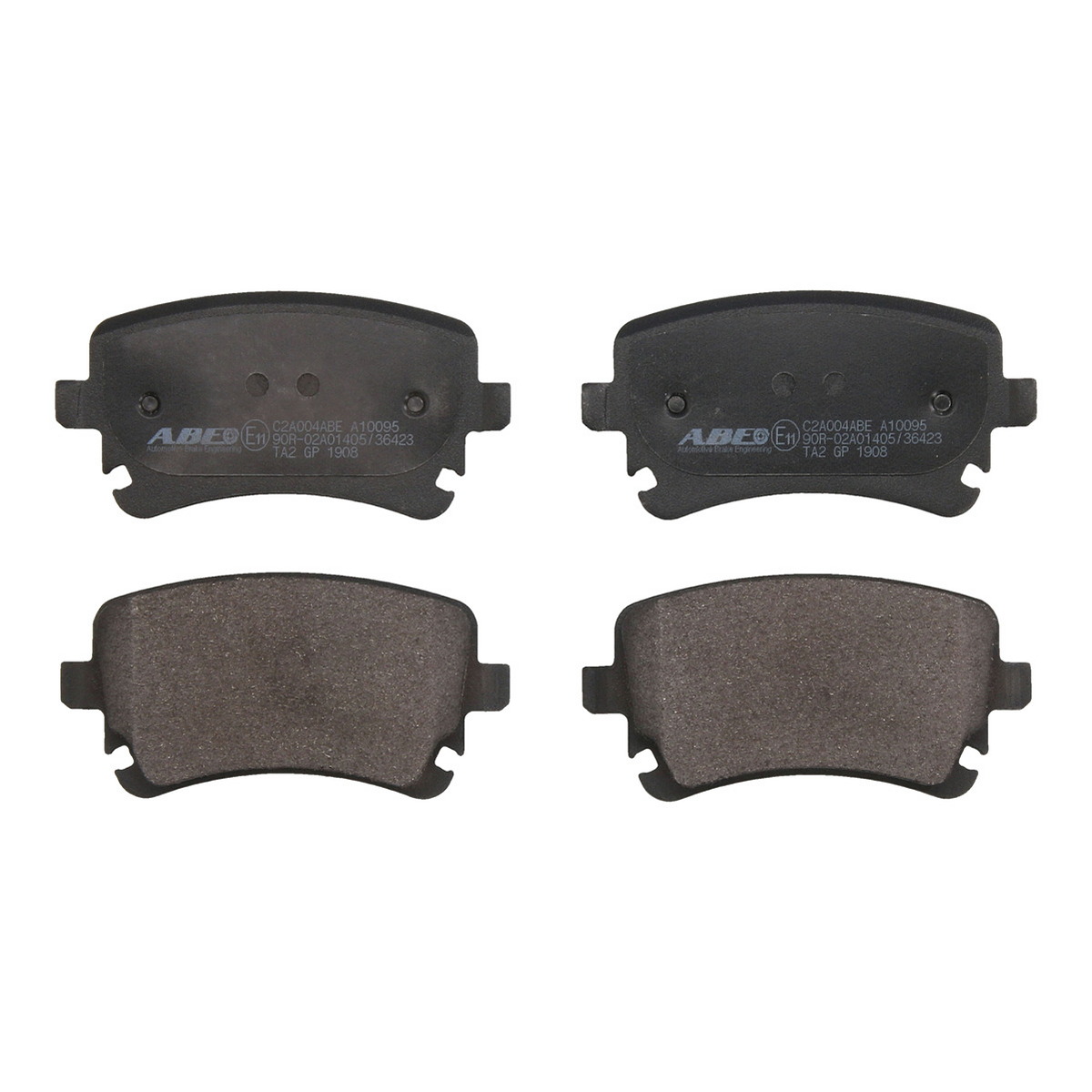 Комплект гальмівних колодок задн , AUDI A3, A4 B6, A4 B7, A6 ALLROAD C6, A6 C5, A6 C6, A8 D3, BENTLEY CONTINENTAL, CONTINENTAL FLYING SPUR, VW CALIFORNIA T5 CAMPER 1.8-Electric 05.01-08.24