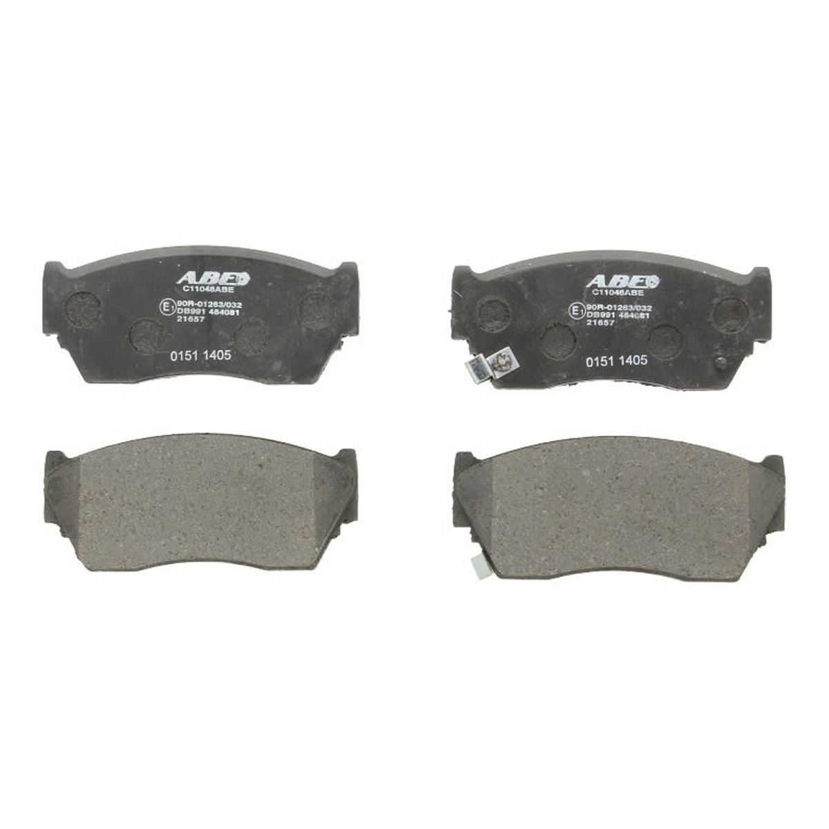 Комплект гальмівних колодок передн , NISSAN 100NX, ALMERA I, CEDRIC, NAVARA, PATROL GR V, PICK UP, SUNNY III 1.4-4.2D 12.80-