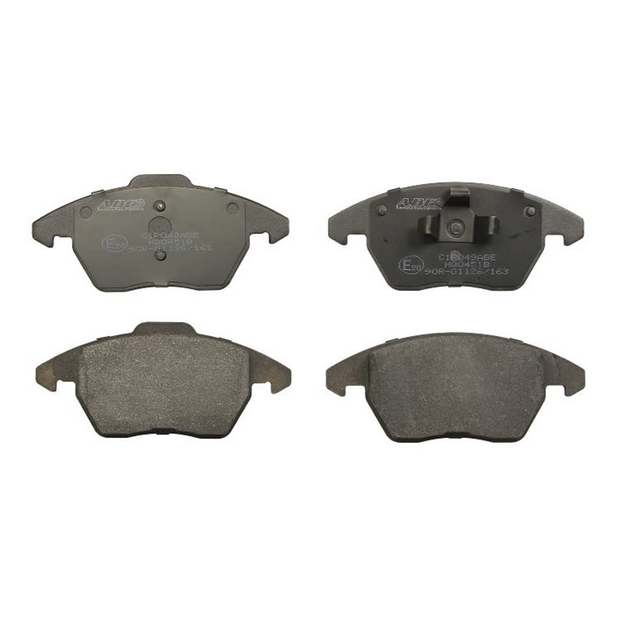 Комплект гальмівних колодок передн , AUDI A1, CITROEN C4, C4 GRAND PICASSO I, C4 GRAND PICASSO II, C4 I, C4 PICASSO I, FORD MONDEO III, PEUGEOT 207, 208, 208 I, 3008, 3008 I 1.0-Electric 10.03-