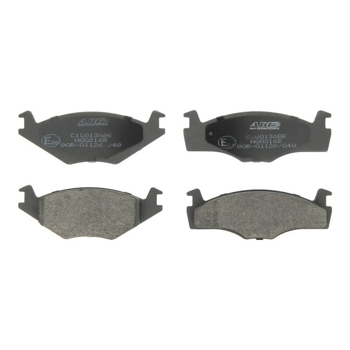 Комплект гальмівних колодок передн , SEAT CORDOBA, CORDOBA VARIO, IBIZA II, VW DERBY, POLO, POLO CLASSIC, POLO II, POLO III, POLO III CLASSIC, SAVEIRO G1 1.0-1.9D 08.81-12.02