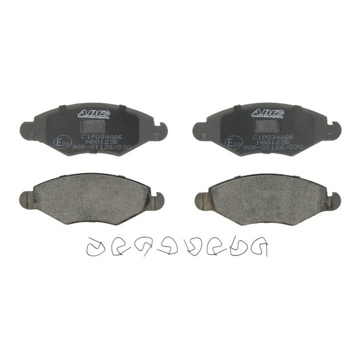 Комплект гальмівних колодок передн , NISSAN KUBISTAR, PEUGEOT 106 II, 206, 206+, 306, J5 1.1-2.0 09.90-