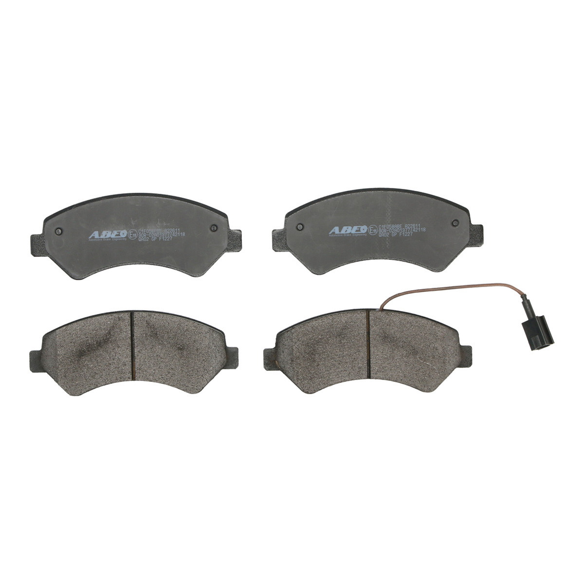 Комплект гальмівних колодок передн , DS DS 3, CITROEN C3 III, DS3, JUMPER III, XSARA, FIAT DUCATO, OPEL MOVANO C, PEUGEOT BOXER 1.2-Electric 04.00-