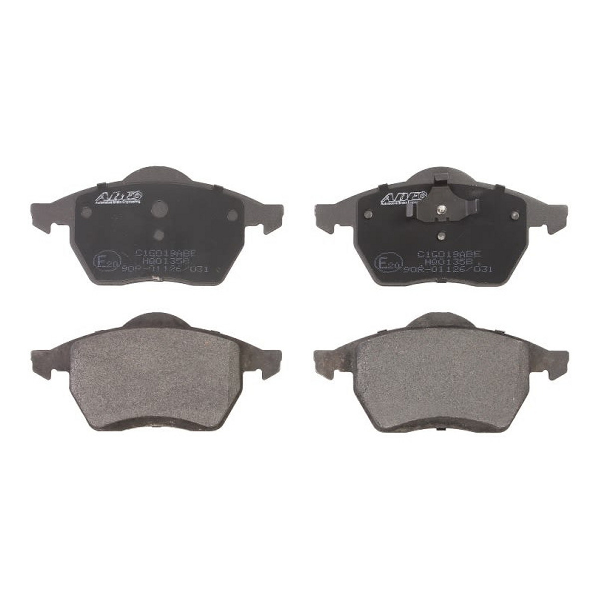 Комплект гальмівних колодок передн , AUDI A4 B5, FORD GALAXY I, GALAXY II, GALAXY MK I, SEAT ALHAMBRA, VW PASSAT B5.5, POLO IV, SHARAN 1.6-2.8 11.94-