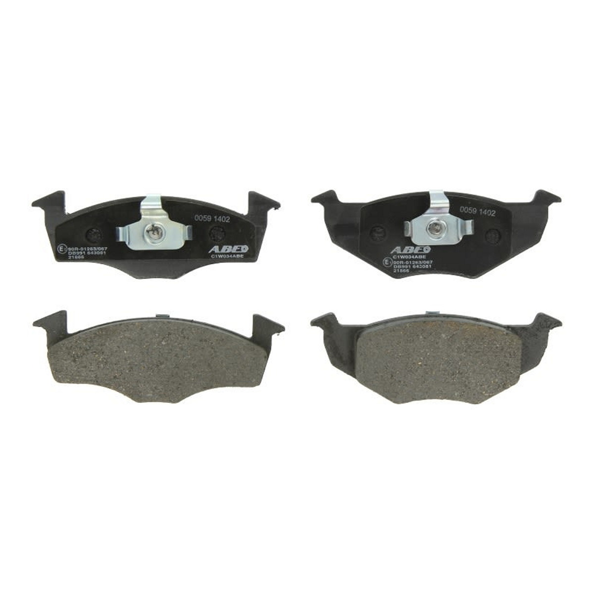 Комплект гальмівних колодок передн , SEAT AROSA, SKODA FABIA I, FABIA I PRAKTIK, FABIA II, ROOMSTER PRAKTIK, VW FOX, LUPO I, POLO, POLO III, POLO III CLASSIC, POLO IV 1.0-1.9D 08.92-