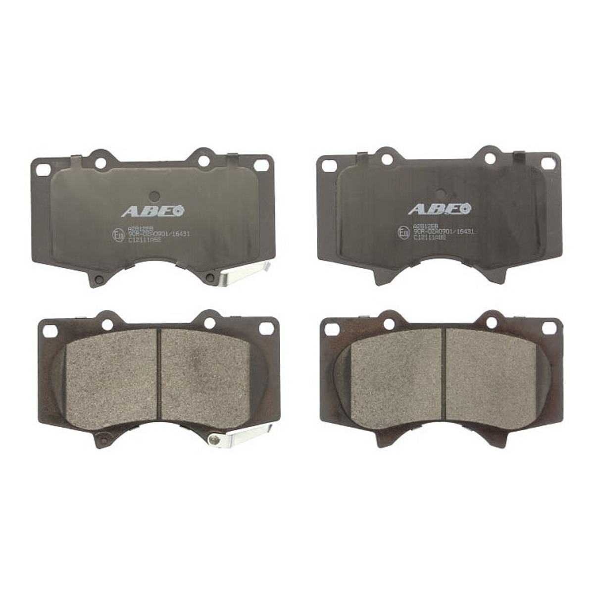 Комплект гальмівних колодок передн , LEXUS GX, MITSUBISHI PAJERO CLASSIC, PAJERO IV, PAJERO SPORT II, TOYOTA 4 RUNNER IV, 4 RUNNER V, CALDINA, CORONA, CROWN, DYNA 200, FJ CRUISER 1.8-4.7 08.88-