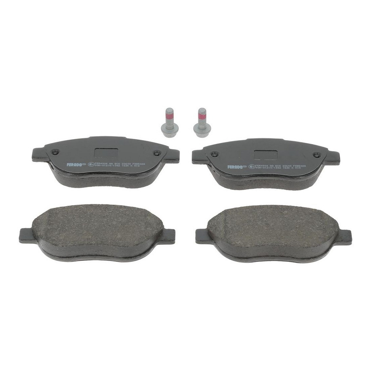 Комплект гальмівних колодок передн , CITROEN C3 I, C4, C4 I, XSARA, XSARA PICASSO, PEUGEOT 1007, 206, 207, 307, PARTNER, PARTNER ORIGIN 1.4-2.0D 02.98- фото 4