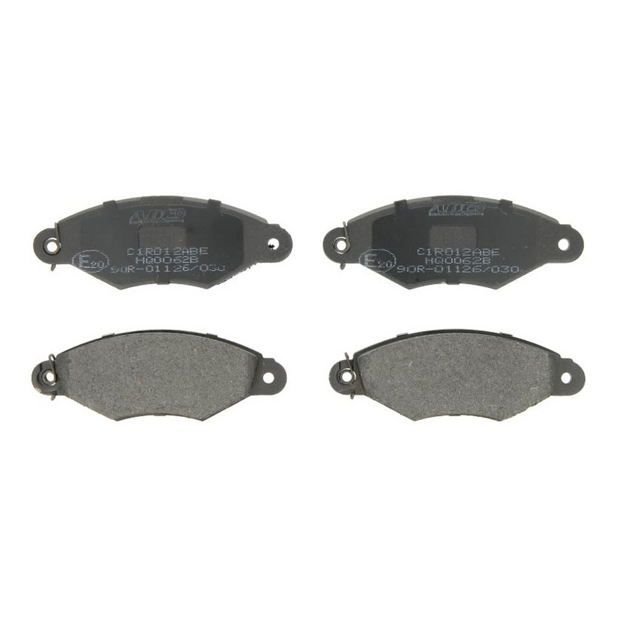 Комплект гальмівних колодок передн , CITROEN XSARA, NISSAN KUBISTAR, PEUGEOT 106 II, 206, 306, J5, RENAULT KANGOO, KANGOO EXPRESS, THALIA I 1.0-Electric 09.90-